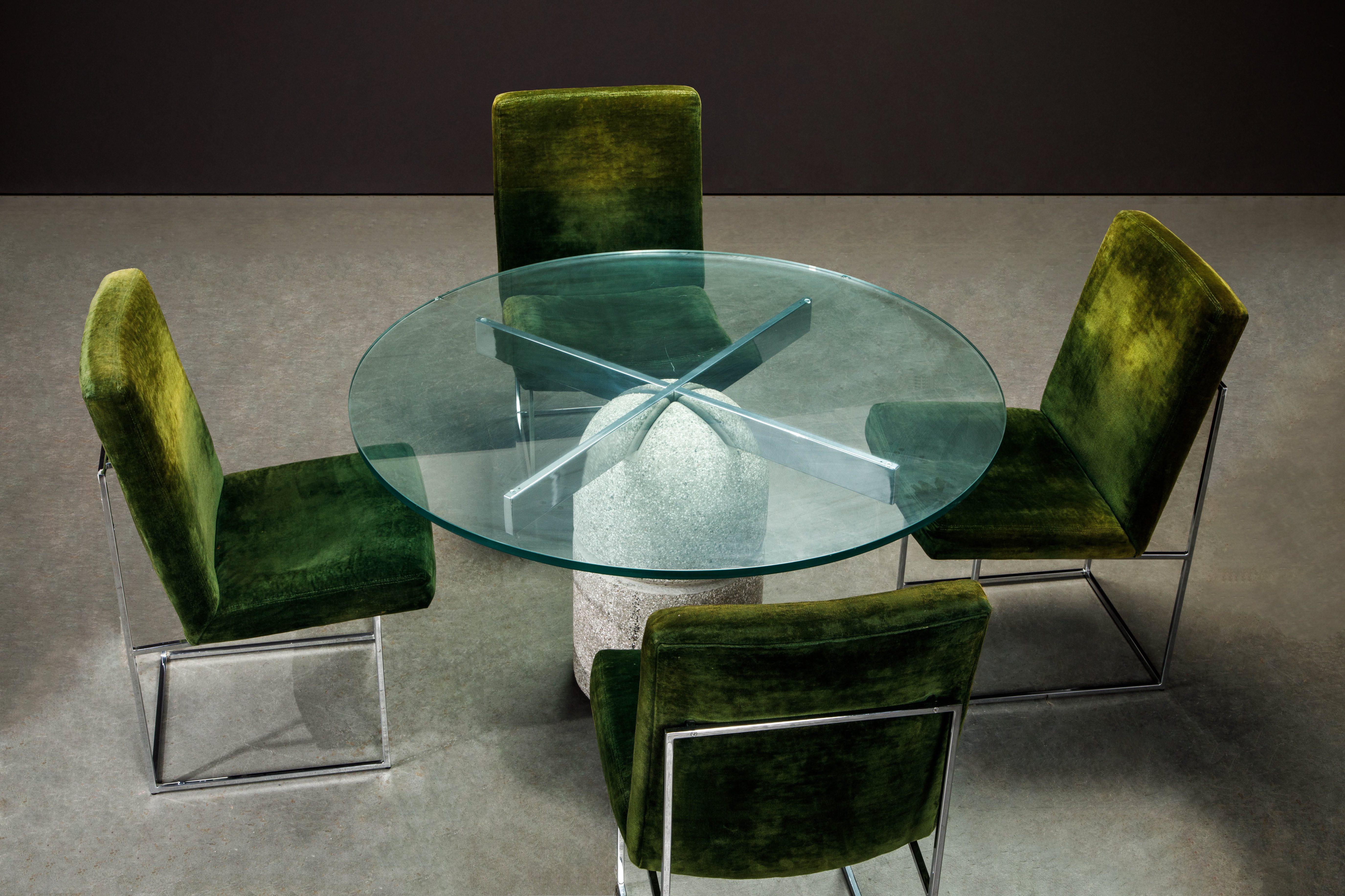 'Paracarro' Concrete Dining Table by Giovanni Offredi for Saporiti Italia, 1970s For Sale 13