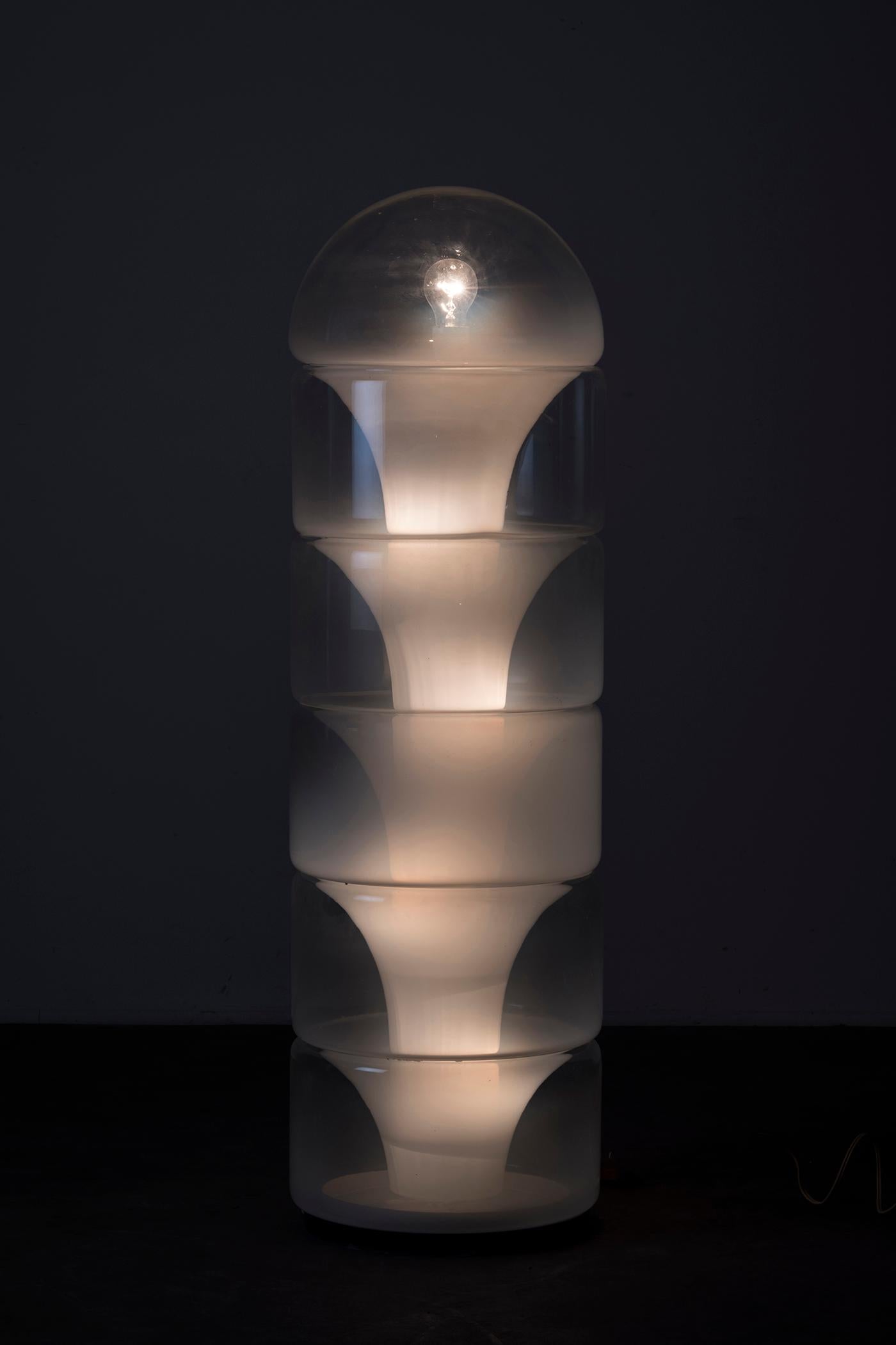 Mid-Century Modern Paracarro Floor Lamp by Mazzega For Sale
