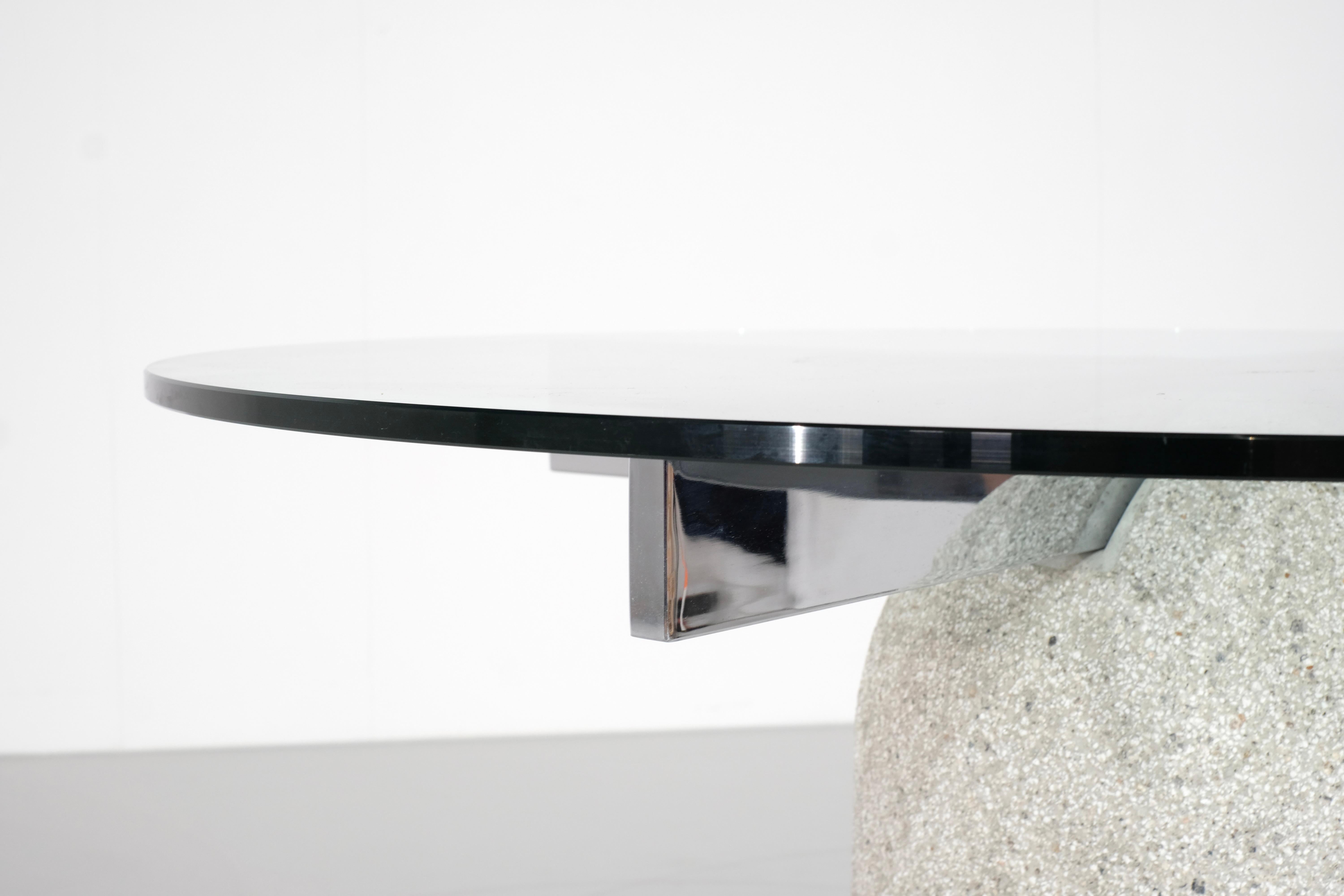 Mesa Paracarro de Giovanni Offredi para Saporiti - Años 70 Moderno de mediados de siglo en venta