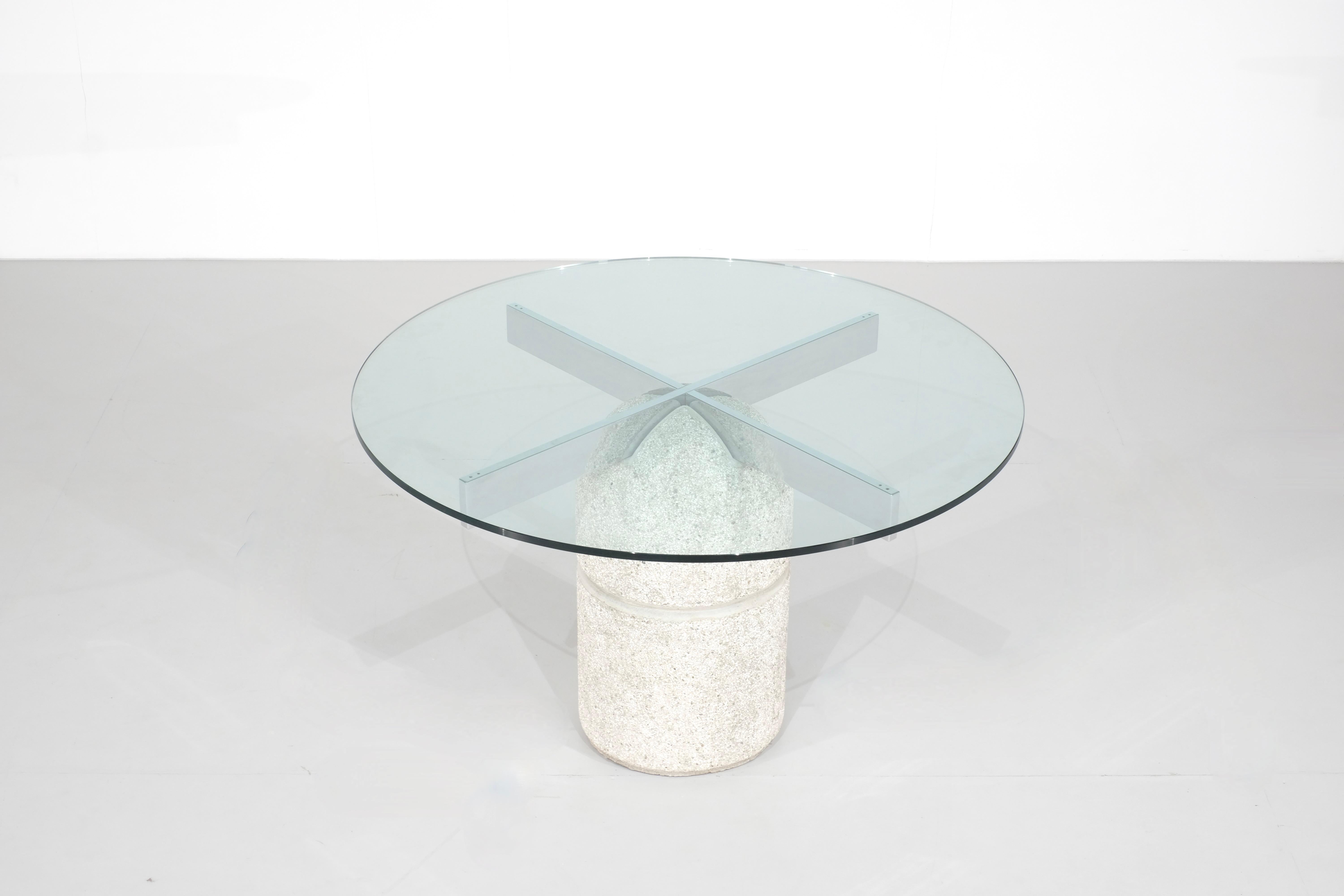 Mesa Paracarro de Giovanni Offredi para Saporiti - Años 70 en Excelente estado para la venta en Uccle, Bruxelles