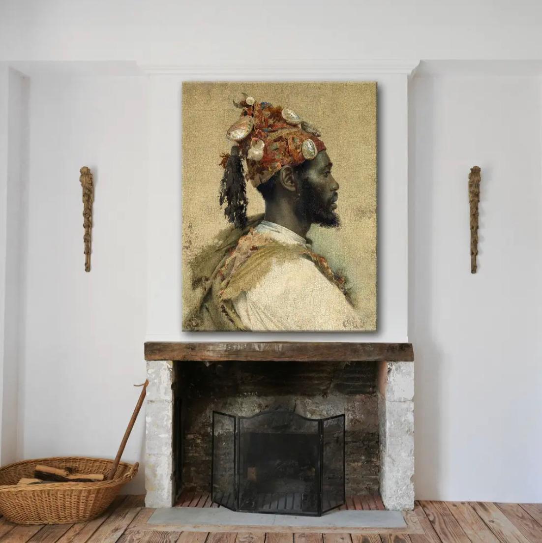 Napoléon III Parache la danseuse, reproduction vieillie à la main en vente