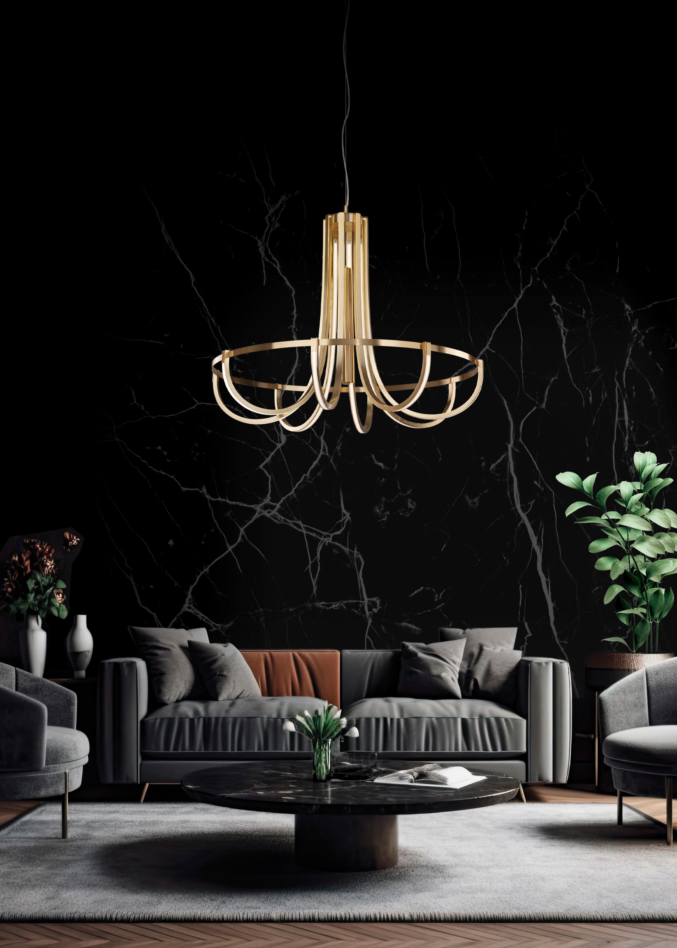 Postmoderno Lampada a sospensione Parachute L8 di Euroluce Lampadari in vendita