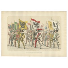 Parade of Unity – The Allied Cities and Territories with Their Banners, 1855