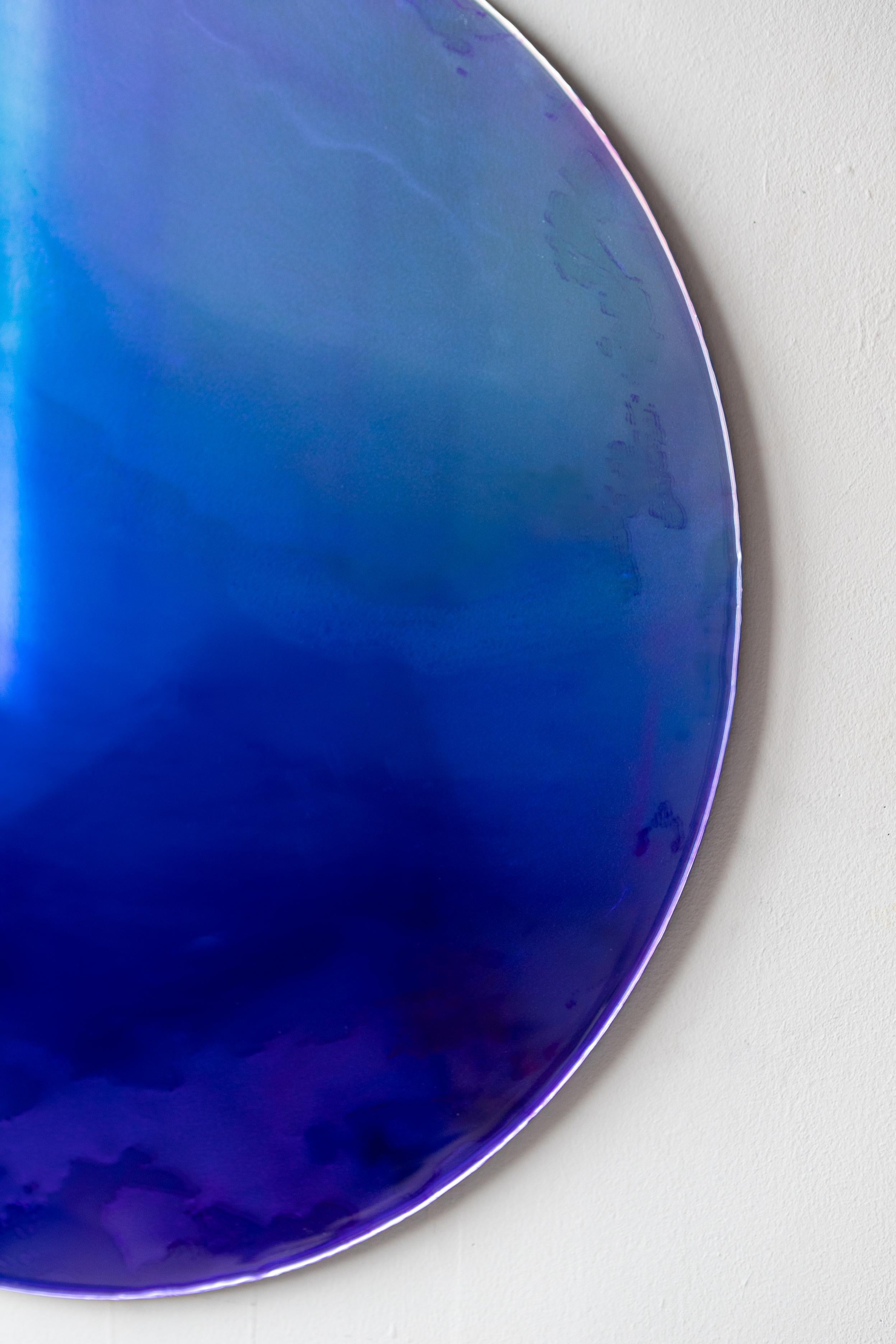 Paradigm Wall Decoration by Courtney Kinnare, Espejo azul ultramarino Estadounidense en venta
