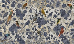 Aves del Paraíso  Papel de Pared en Tela también apto para zona húmeda