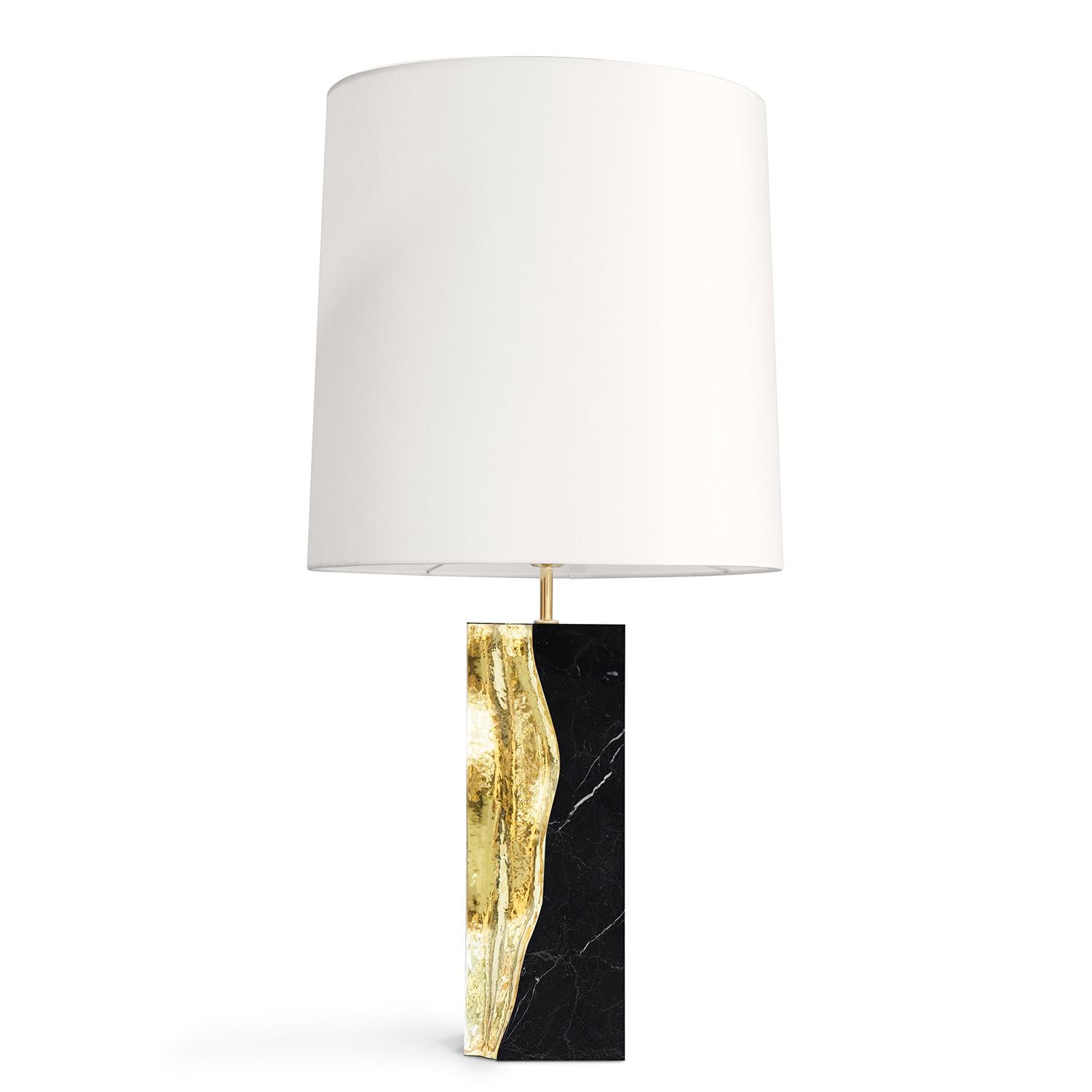 brown marble table lamp
