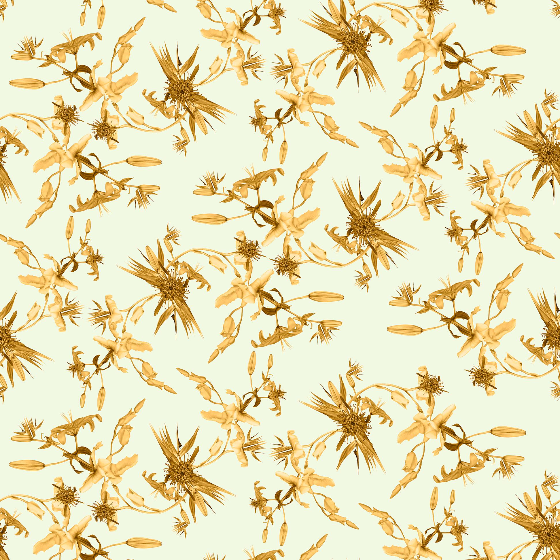 Contemporary Paradise Floral Wallpaper  For Sale