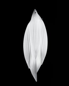 Aplique grande Paradise con cristales de Murano blancos