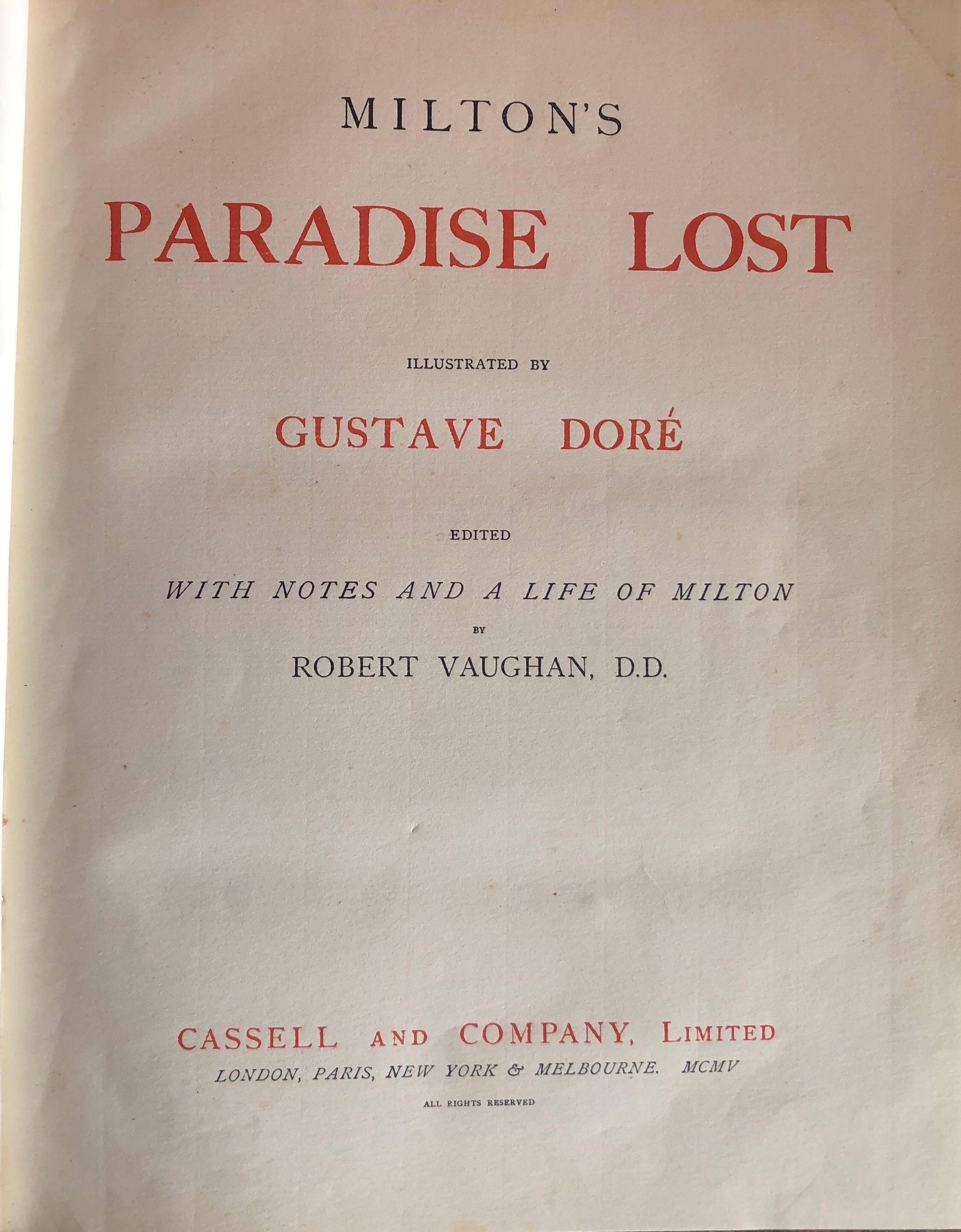 paradise lost gustave dore book