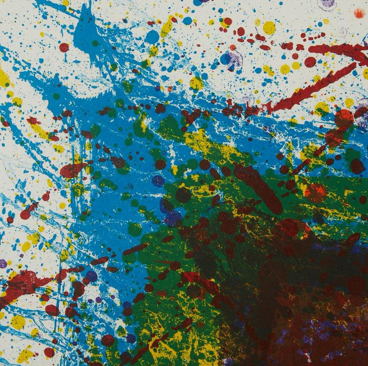 “Paradise of Ash” Sam Francis (American 1923-1994) Framed Diptych For Sale 2