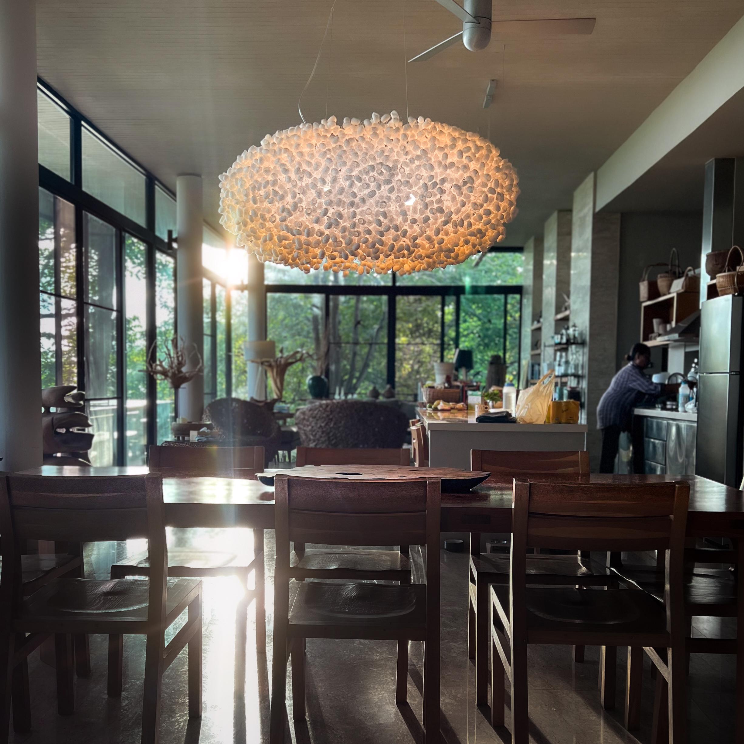 Lámpara Colgante Paradise de Ango, Iluminación Artesanal de Capullo de Seda del Siglo XXI en Nuevo estado para la venta en Bangkok, TH