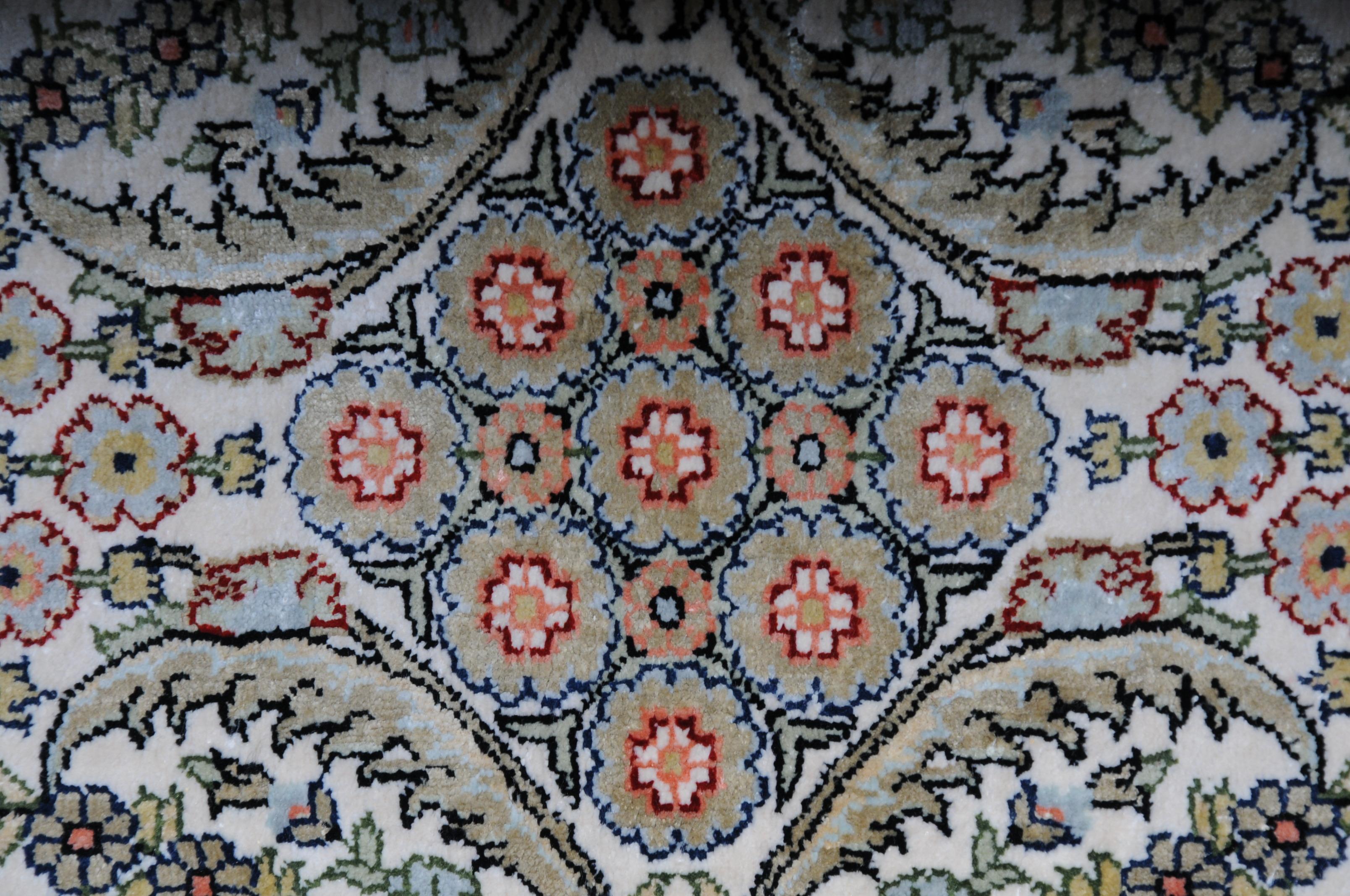 Paradise Prayer Rug, Silk End of the 20th Century For Sale 6