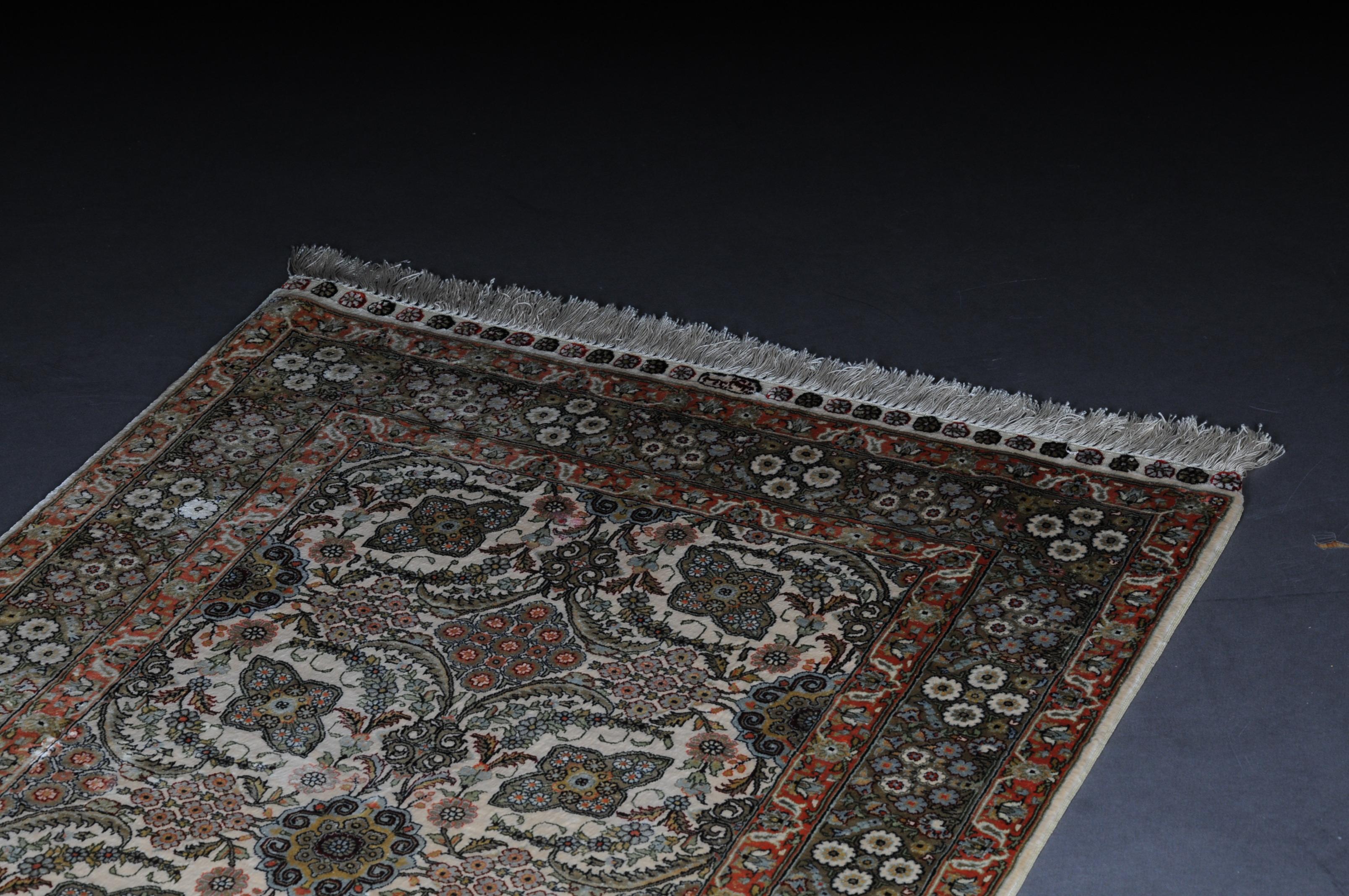 Paradise Prayer Rug, Silk End of the 20th Century For Sale 11