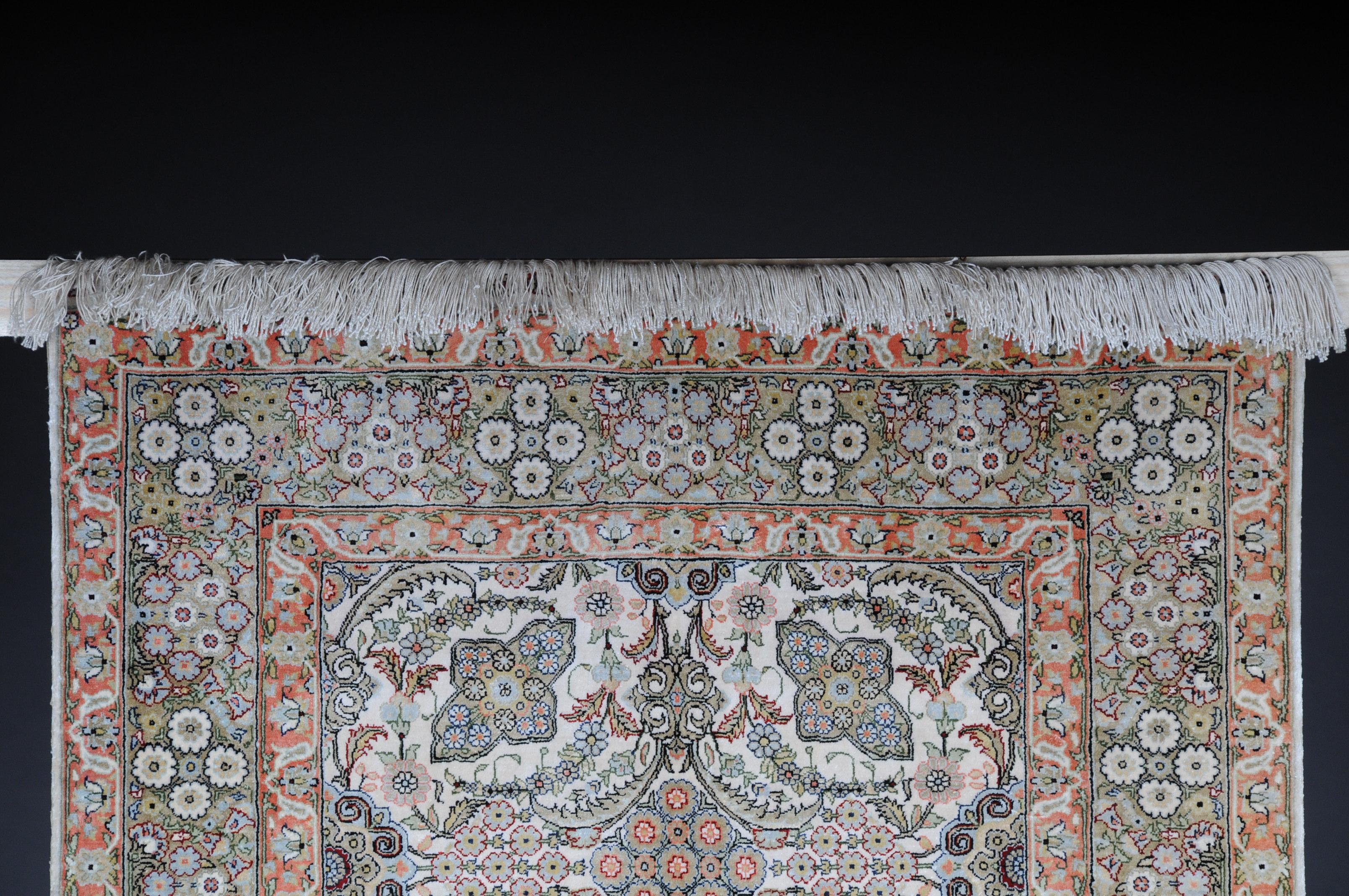 Unknown Paradise Prayer Rug, Silk End of the 20th Century For Sale