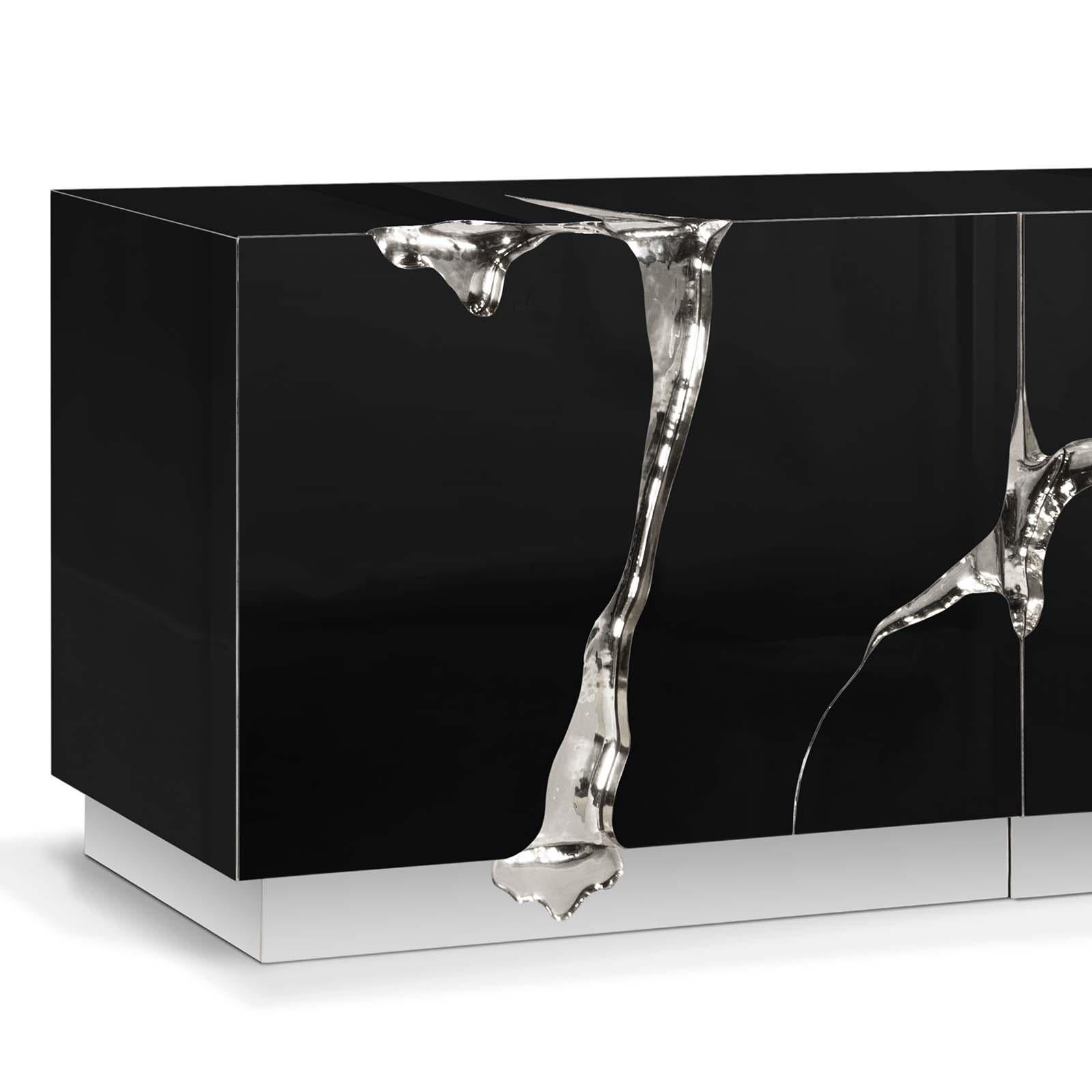 XXI secolo e contemporaneo Credenza Paradise con finitura argento in vendita