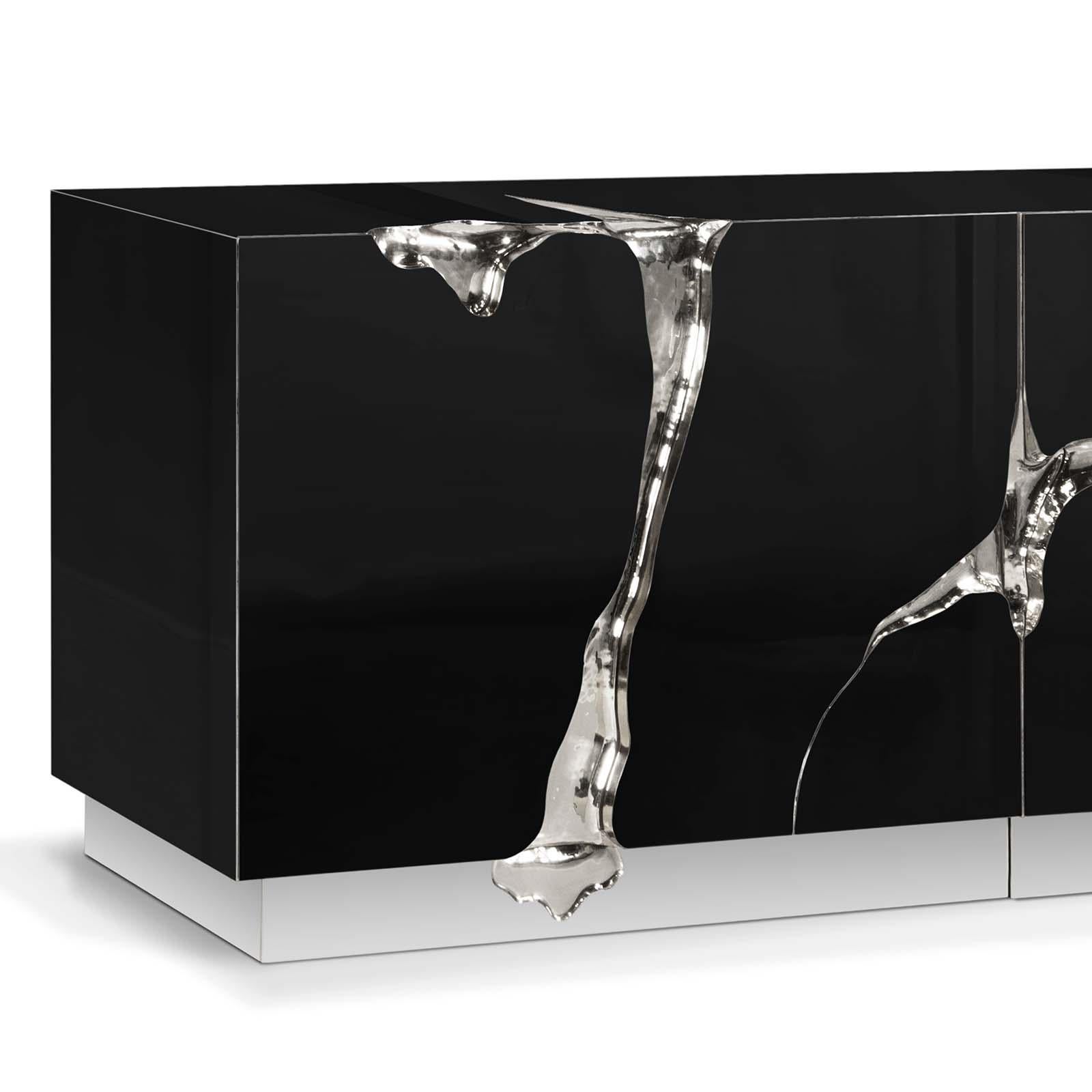 Paradise Sideboard mit Silber-Finish (21. Jahrhundert und zeitgenössisch) im Angebot