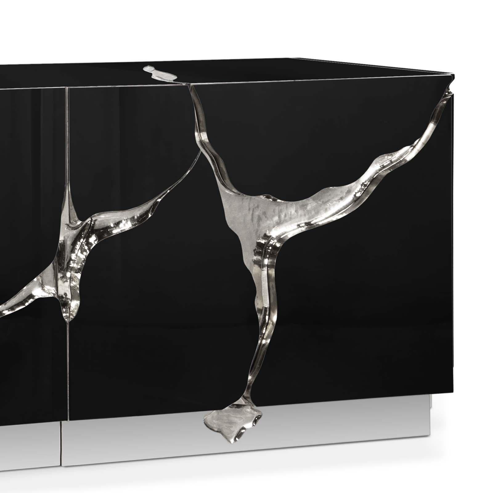 Paradise Silver Finish Sideboard For Sale 1