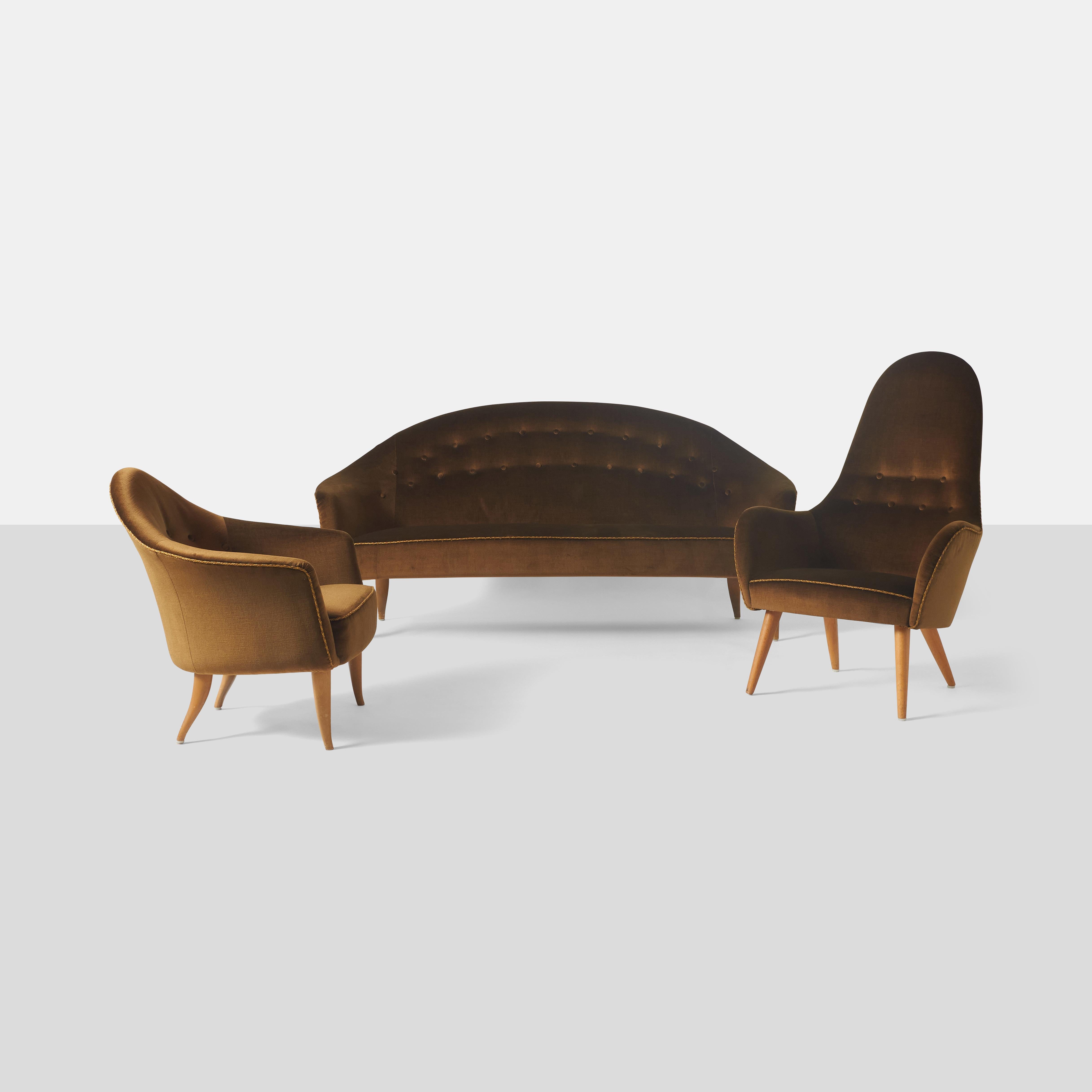 Upholstery Paradise Sofa by Kerstin Horlin Holmquist for Nordiska Kompaniet For Sale