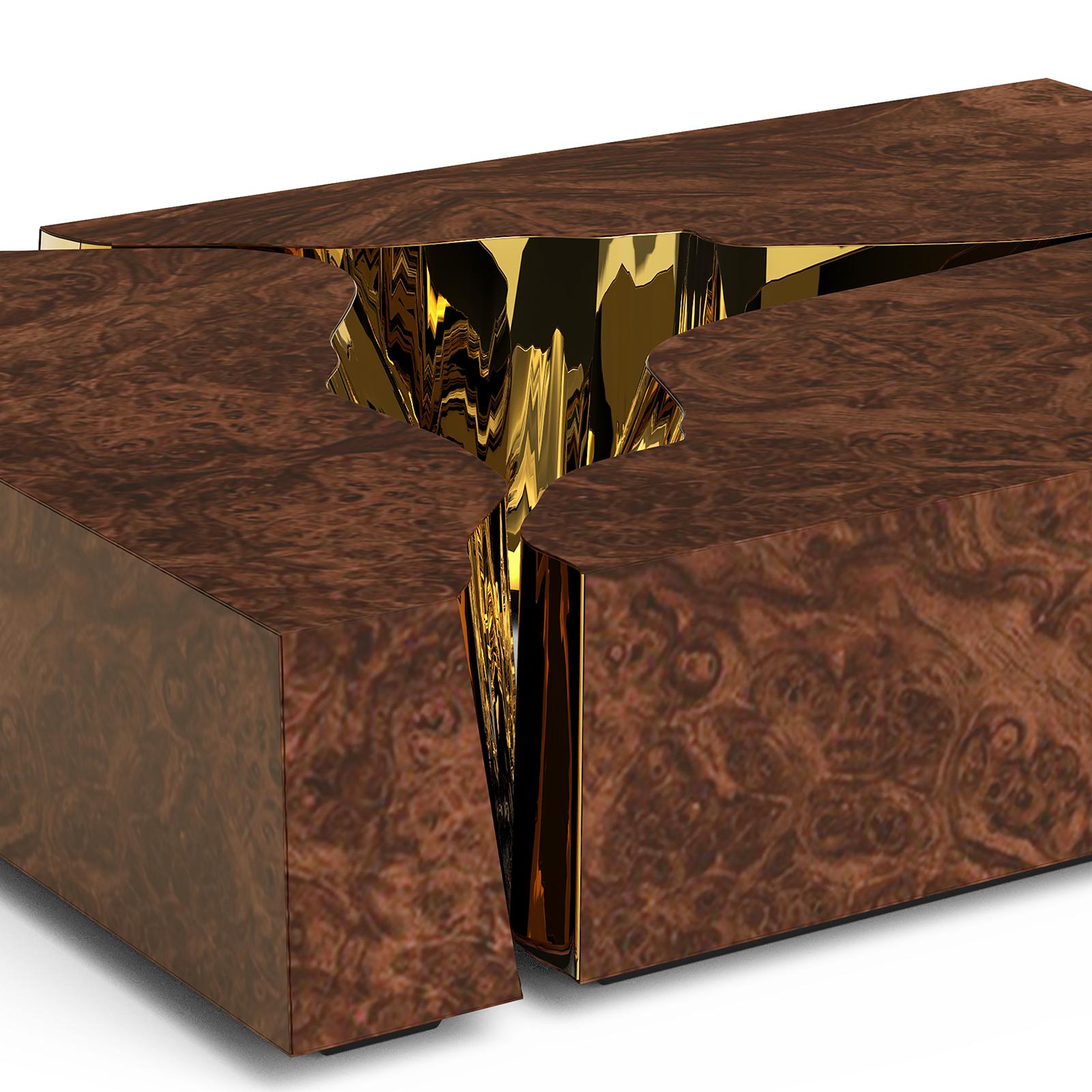 Portugais Table basse en noyer Paradise en vente