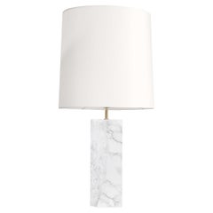 Paradise Weiße Tischlampe aus Vollmarmor
