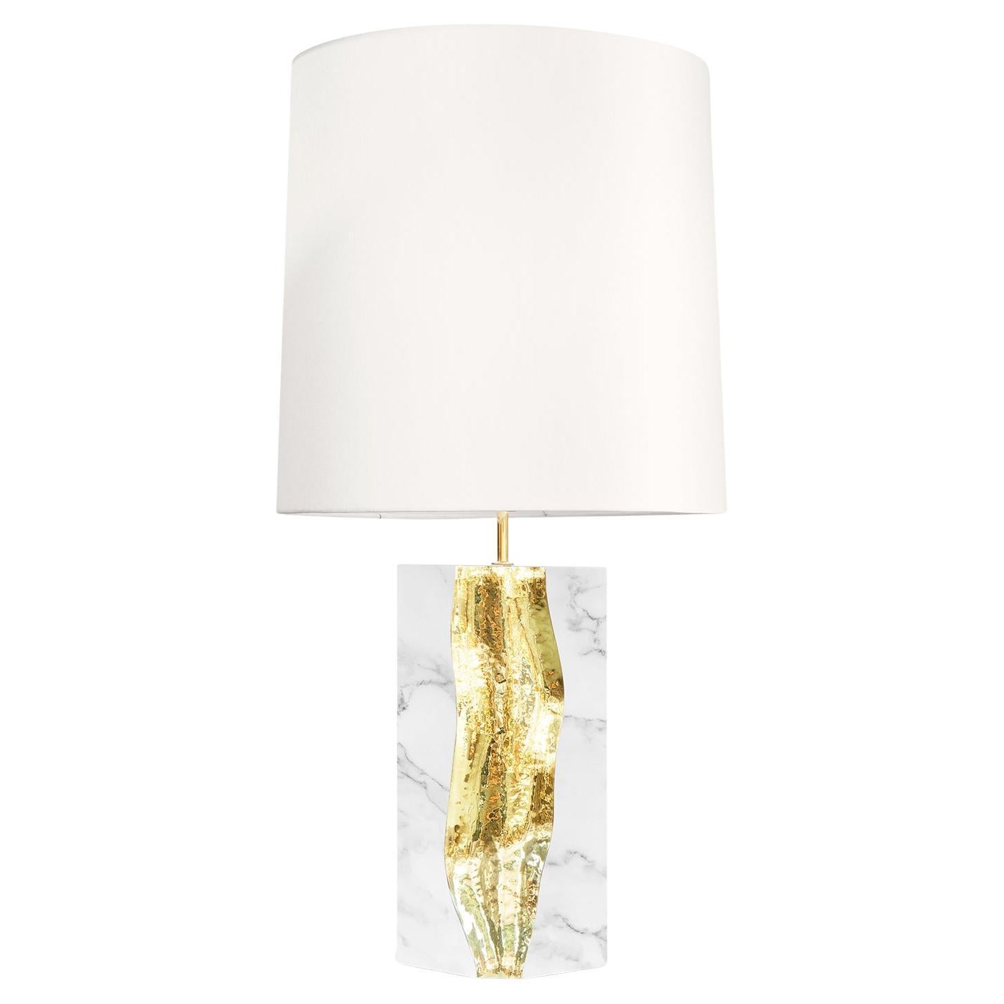 Paradise White Marble Table Lamp