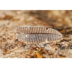 Paradisica Diamond Ring in 18K White Gold, 1.34ct Diamond Pavé  Size 54