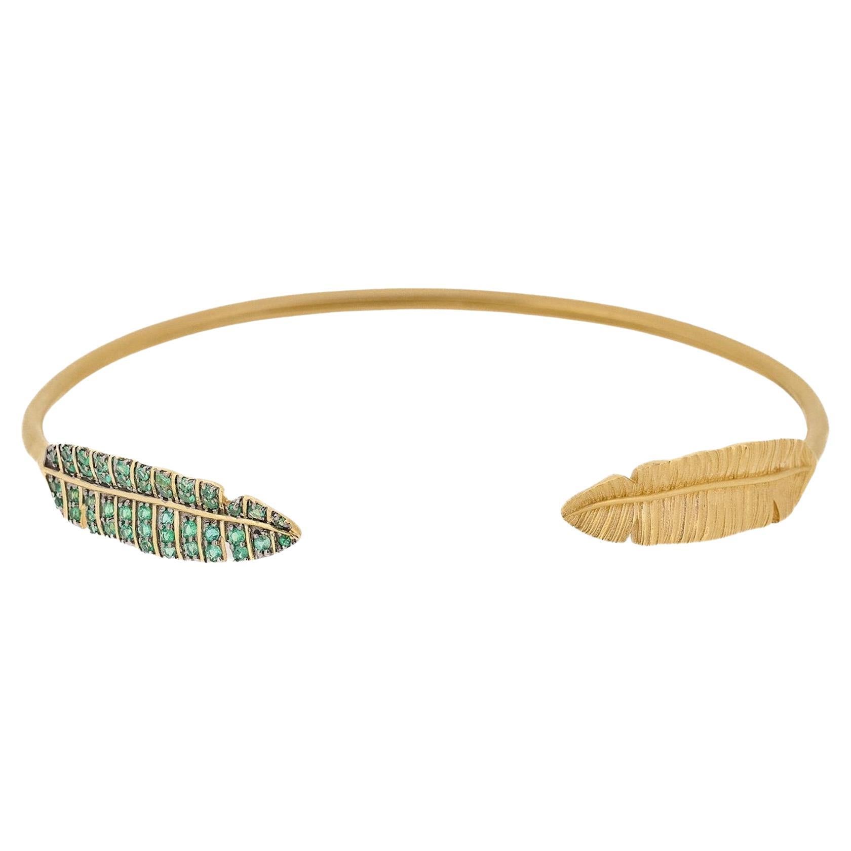 Paradisica Double Leaf Bangle in vendita