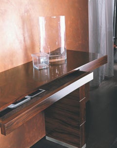 Console Paradiso in stile Art Déco italiano, in palissandro brasiliano e noce