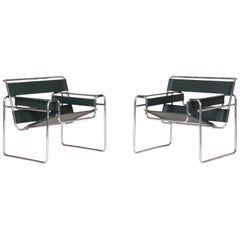 Pair of Wassily Chairs by Marcel Breuer for Gavina