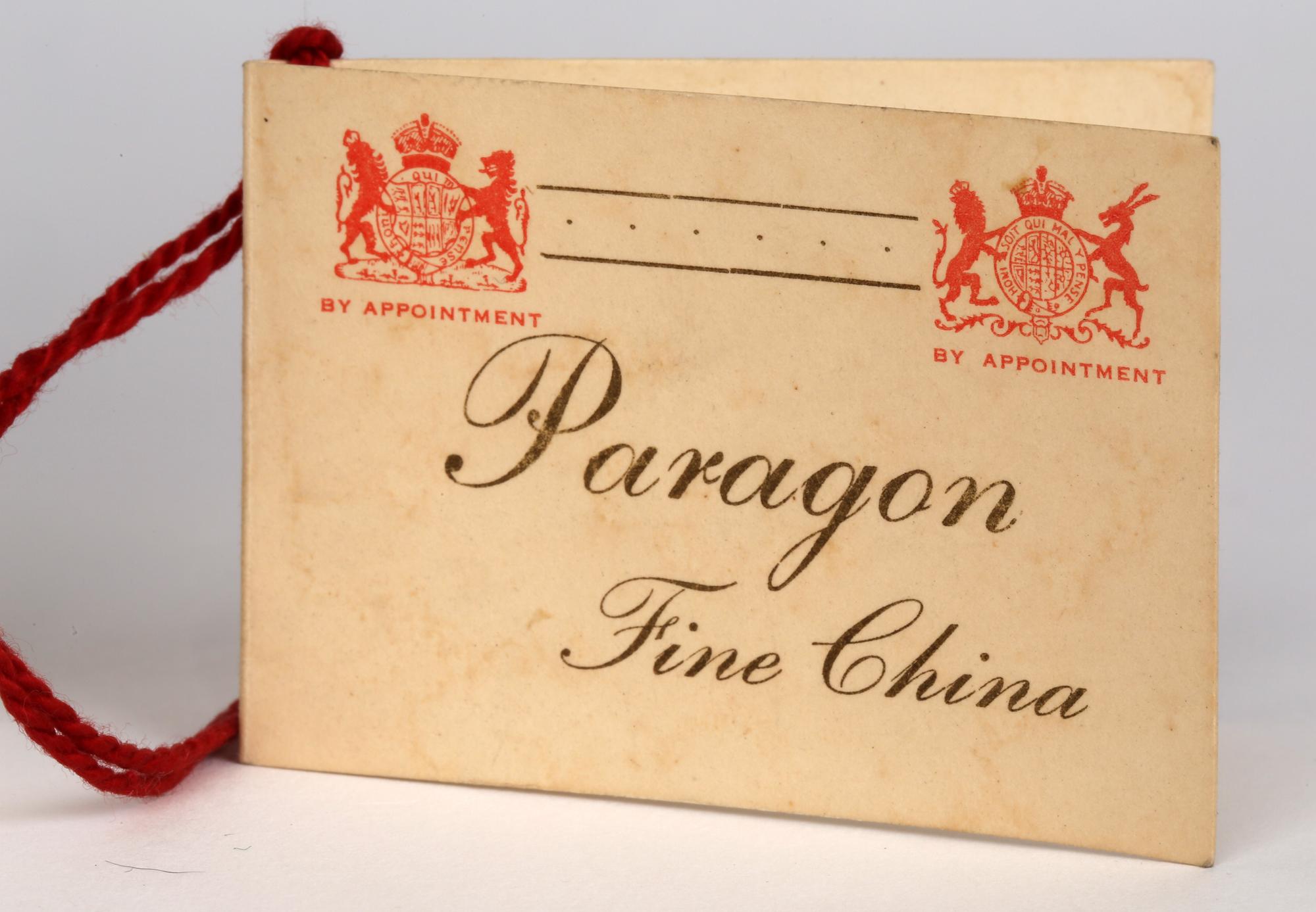 Paragon Ltd Edn Porcelain Tyg Commemorating Coronation of Queen Elizabeth II 195 6