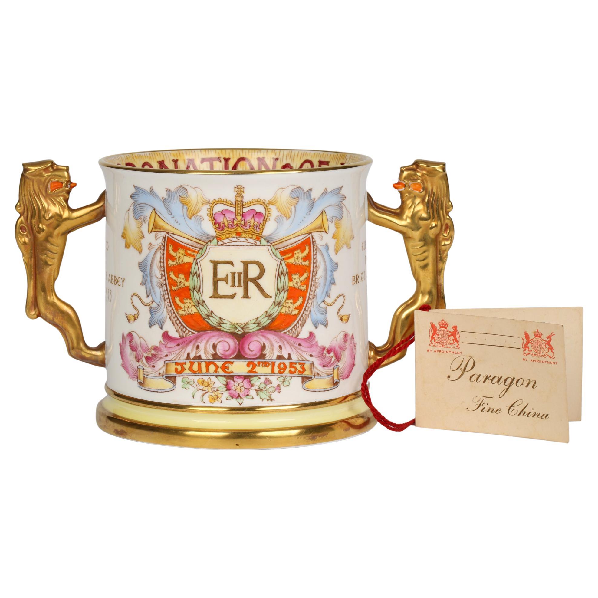 Paragon Ltd Edn Porcelain Tyg Commemorating Coronation of Queen Elizabeth II 195