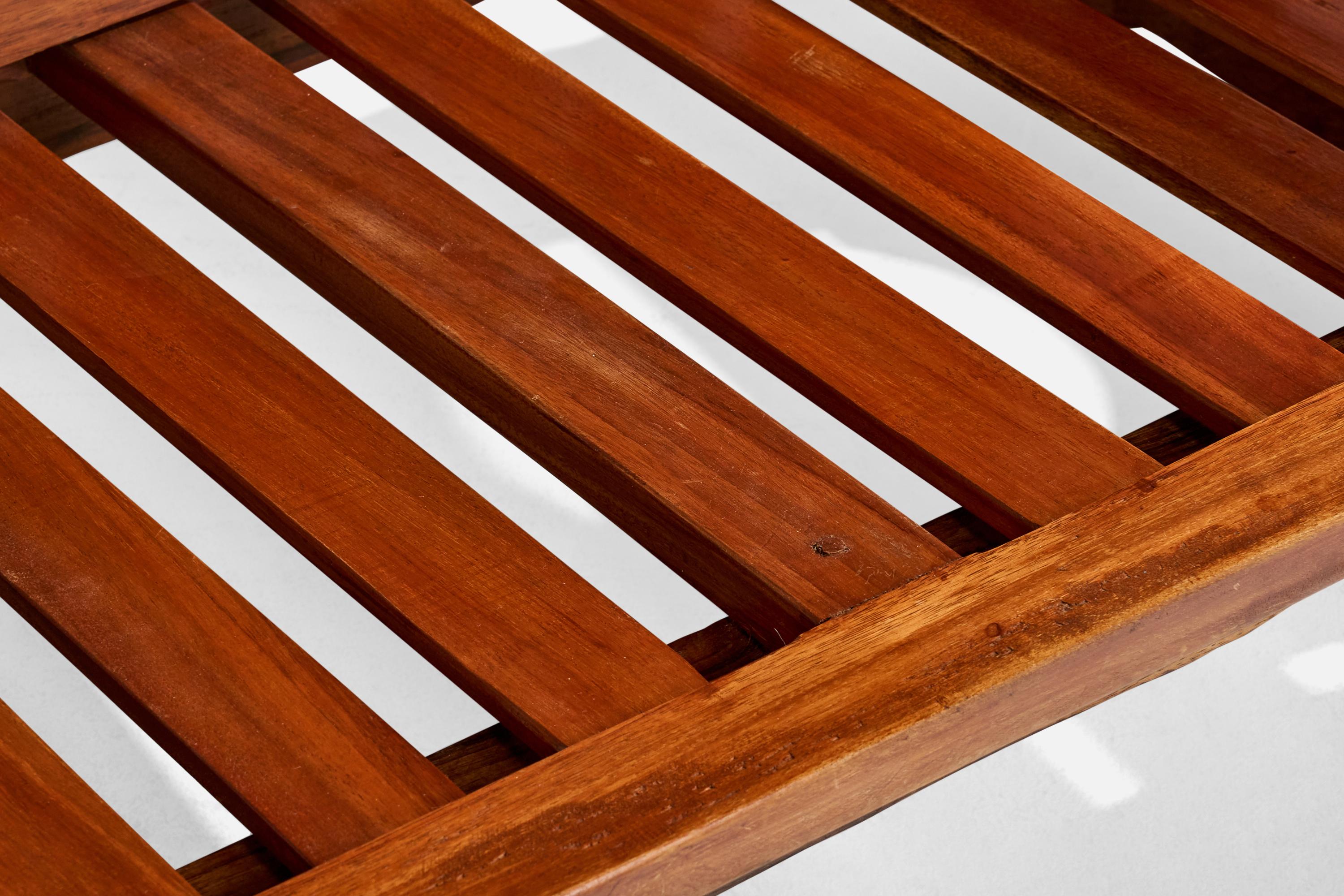 Paraguayan Designer, Sofa, Wood, Paraguay, 1970s For Sale 6