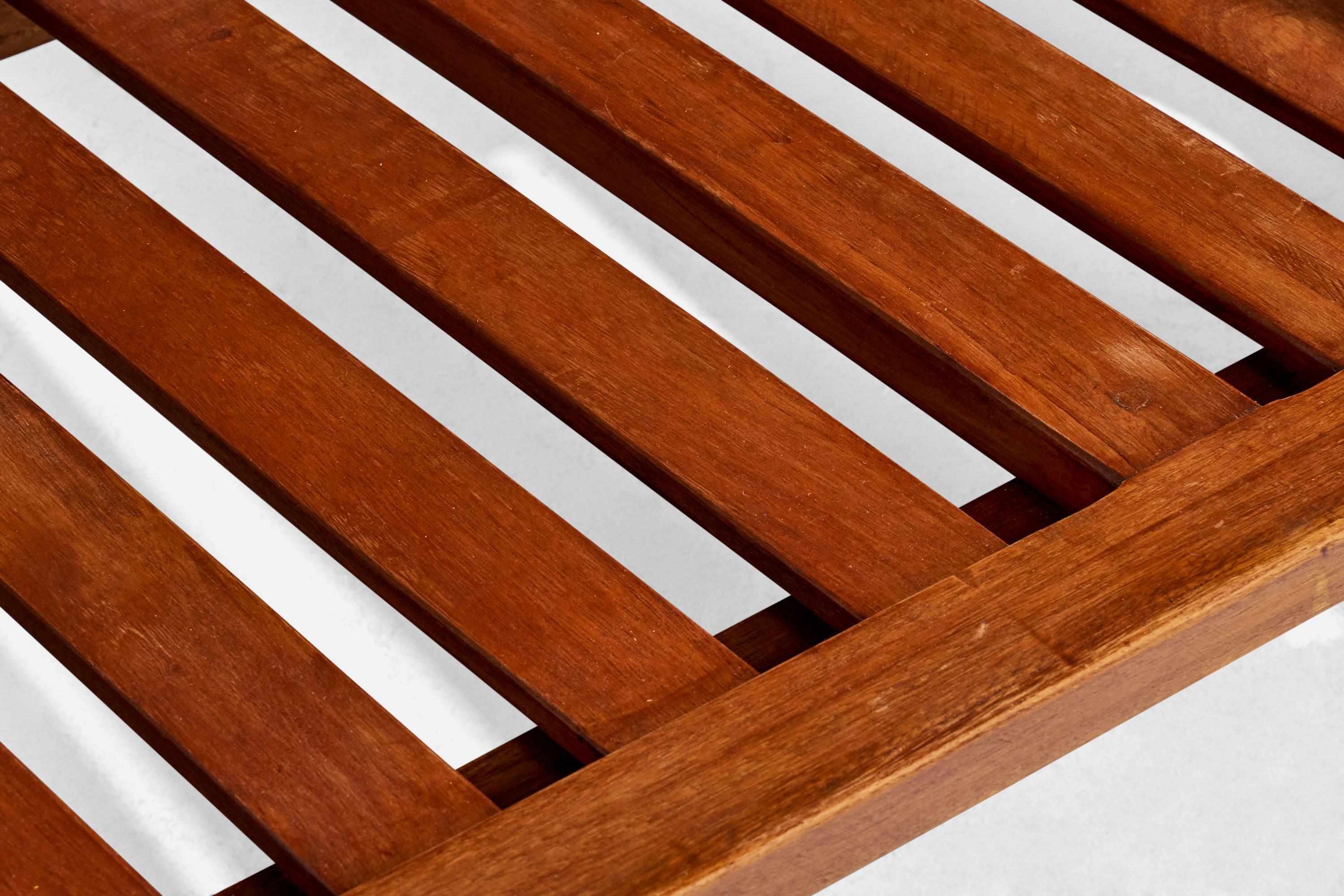 Paraguayan Designer, Sofa, Wood, Paraguay, 1970s For Sale 7