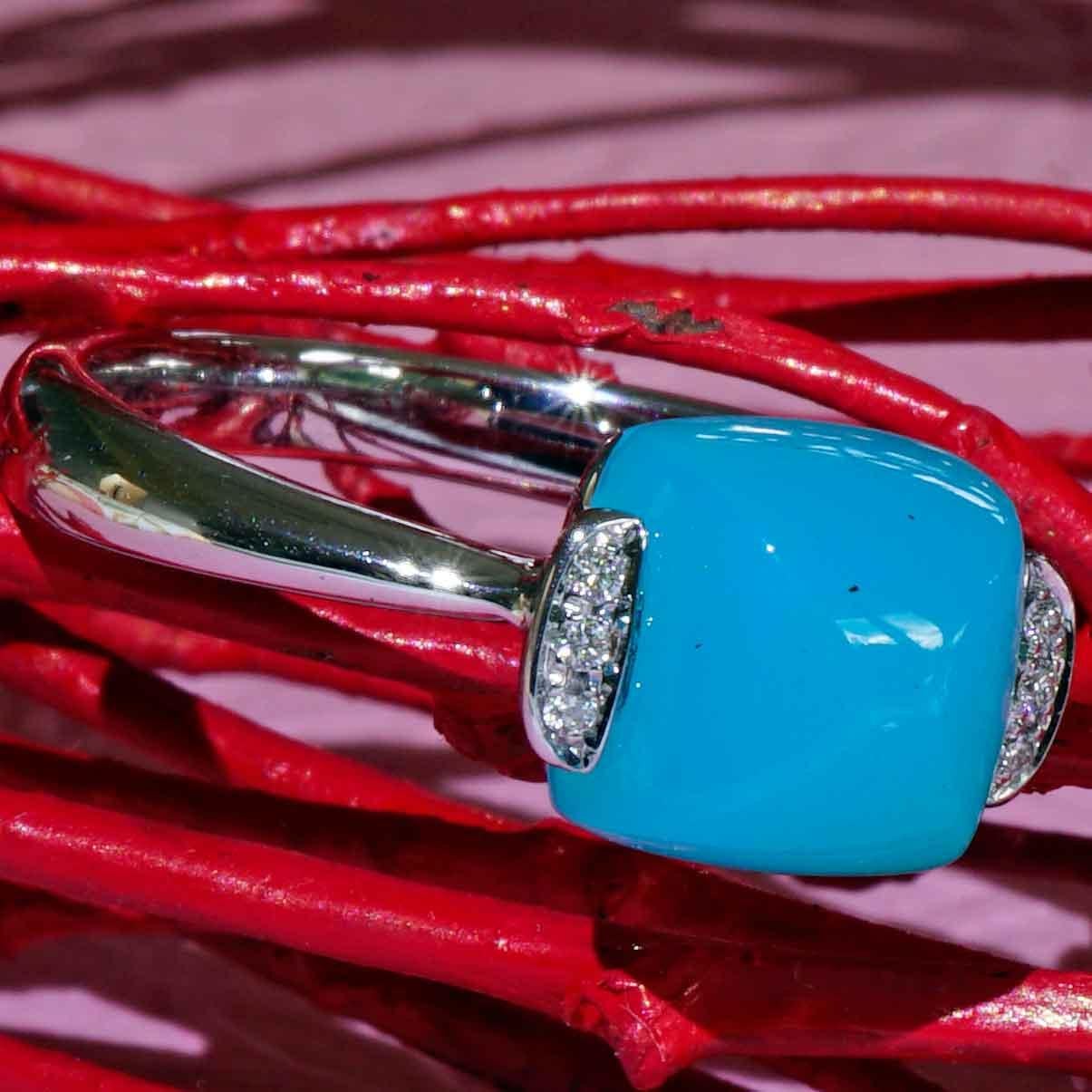 da uomo o donna Anello di Agata Paraiba Brilliante Anello Combinazione Sweety Semplicemente Casual made in Italy in vendita