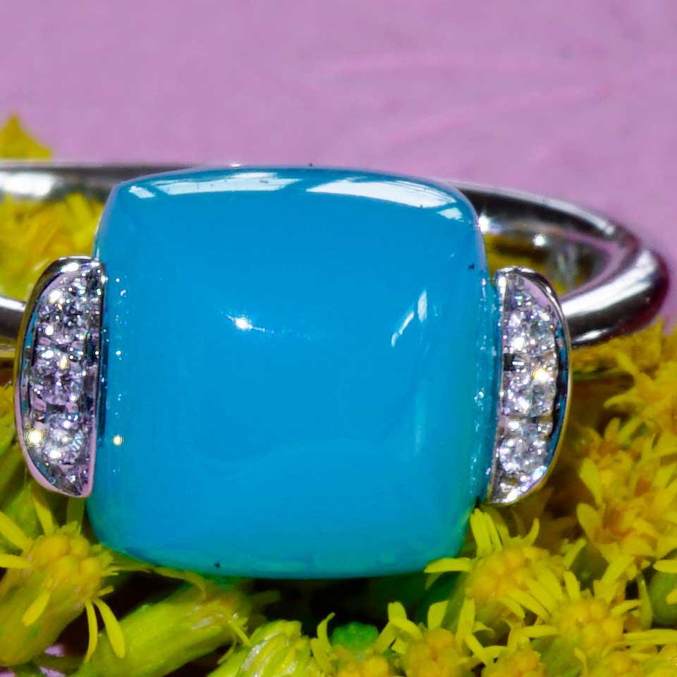 Anello di Agata Paraiba Brilliante Anello Combinazione Sweety Semplicemente Casual made in Italy in vendita 1