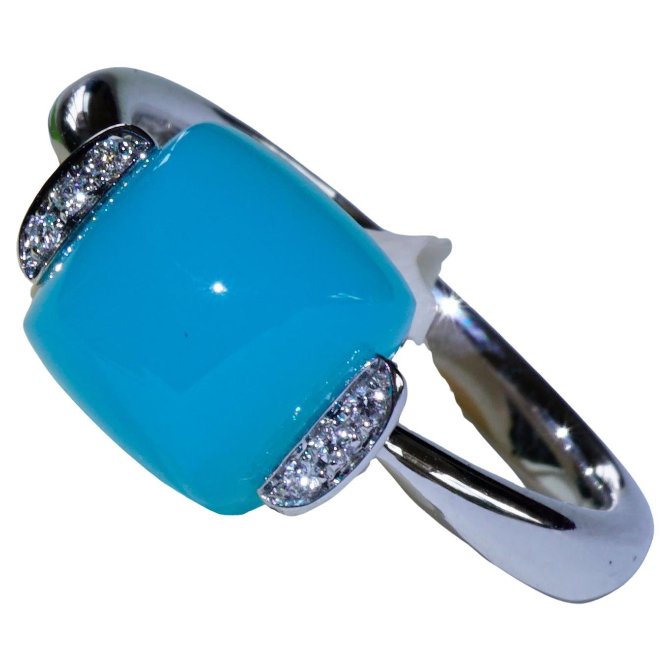 Anello di Agata Paraiba Brilliante Anello Combinazione Sweety Semplicemente Casual made in Italy in vendita