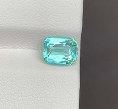 Pierre précieuse Apatite de couleur Paraiba : Taille coussin 1.78 CT Pierre de naissance du mois de décembre