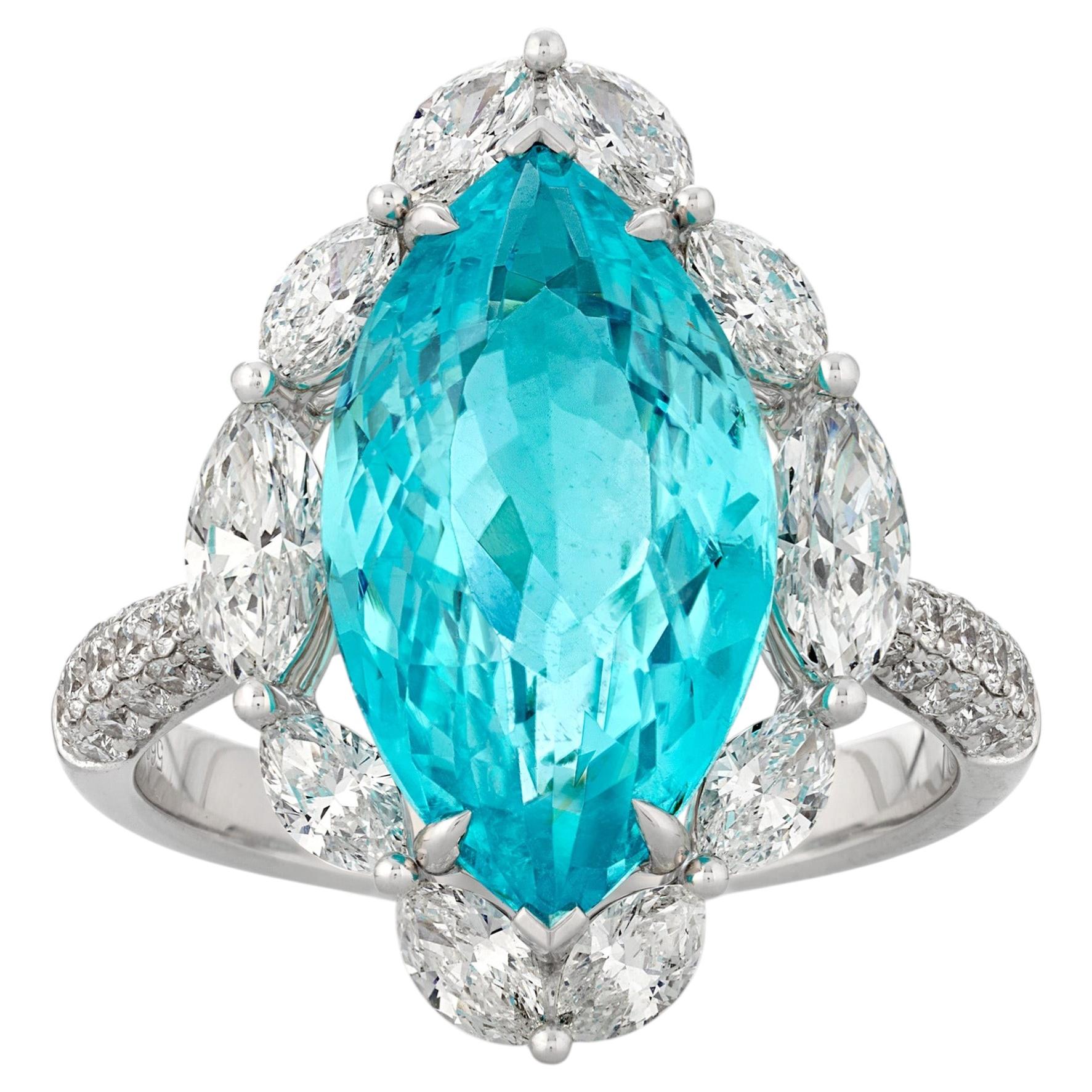 Paraiba Ring, 5.68 Carats