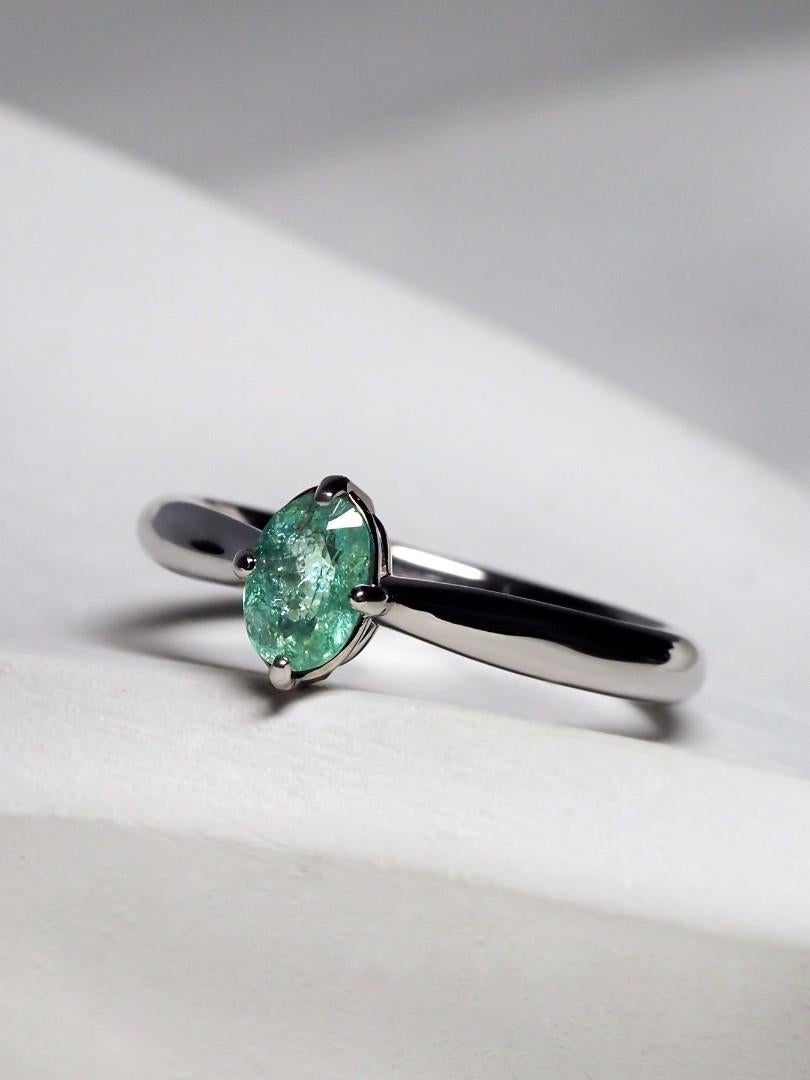 Anillo Paraiba Oro Turmalina Natural moderno Anillo de compromiso regalo persona especial en venta 4