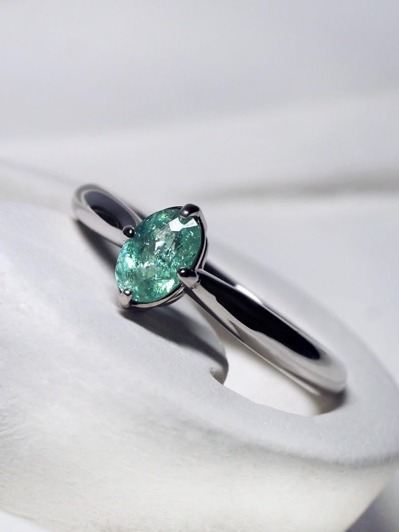 Anillo Paraiba Oro Turmalina Natural moderno Anillo de compromiso regalo persona especial en venta 5