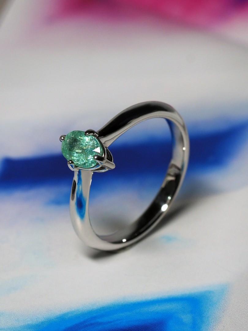 Anillo Paraiba Oro Turmalina Natural moderno Anillo de compromiso regalo persona especial en venta 6