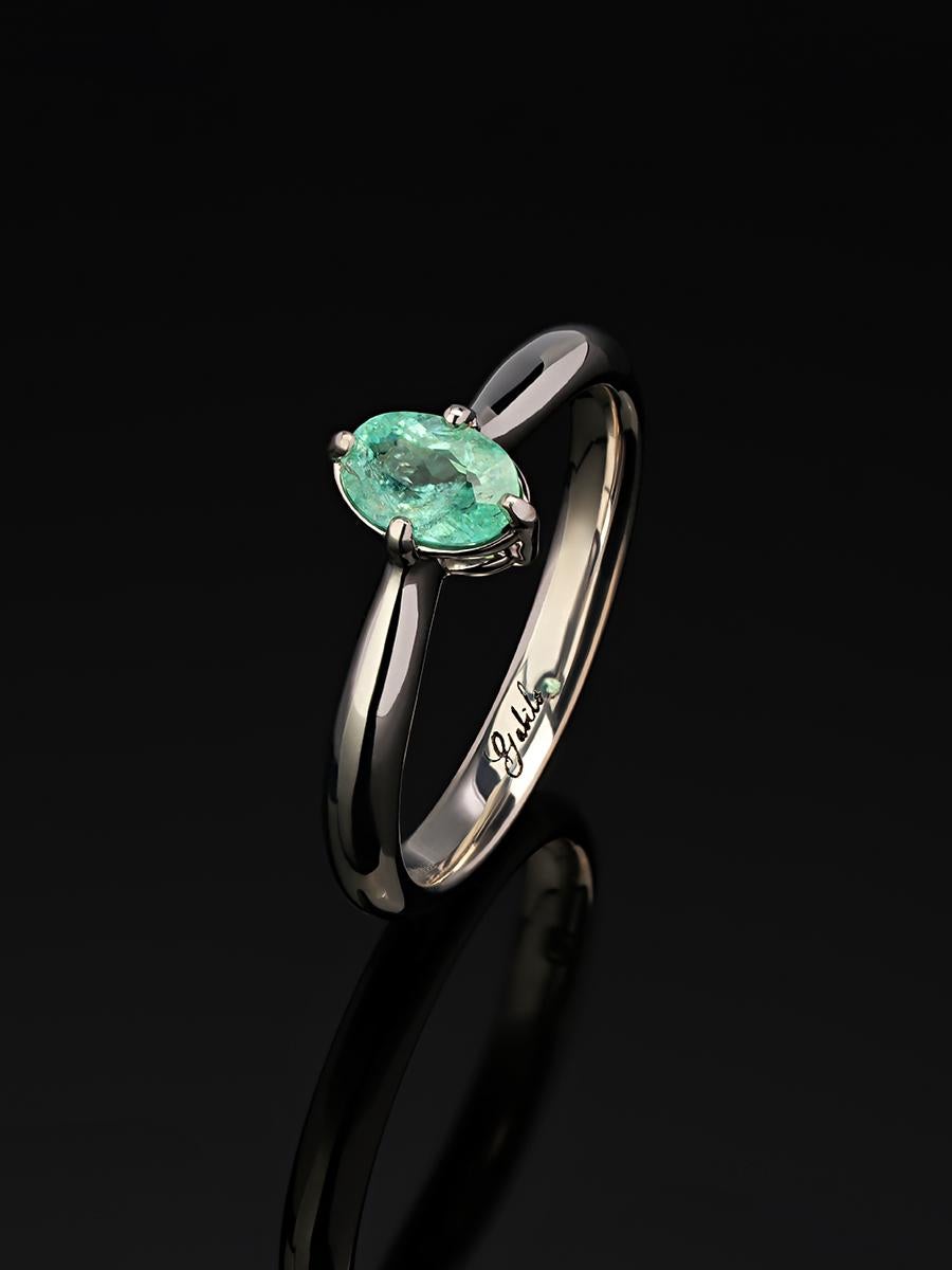 Anillo Paraiba Oro Turmalina Natural moderno Anillo de compromiso regalo persona especial Moderno en venta