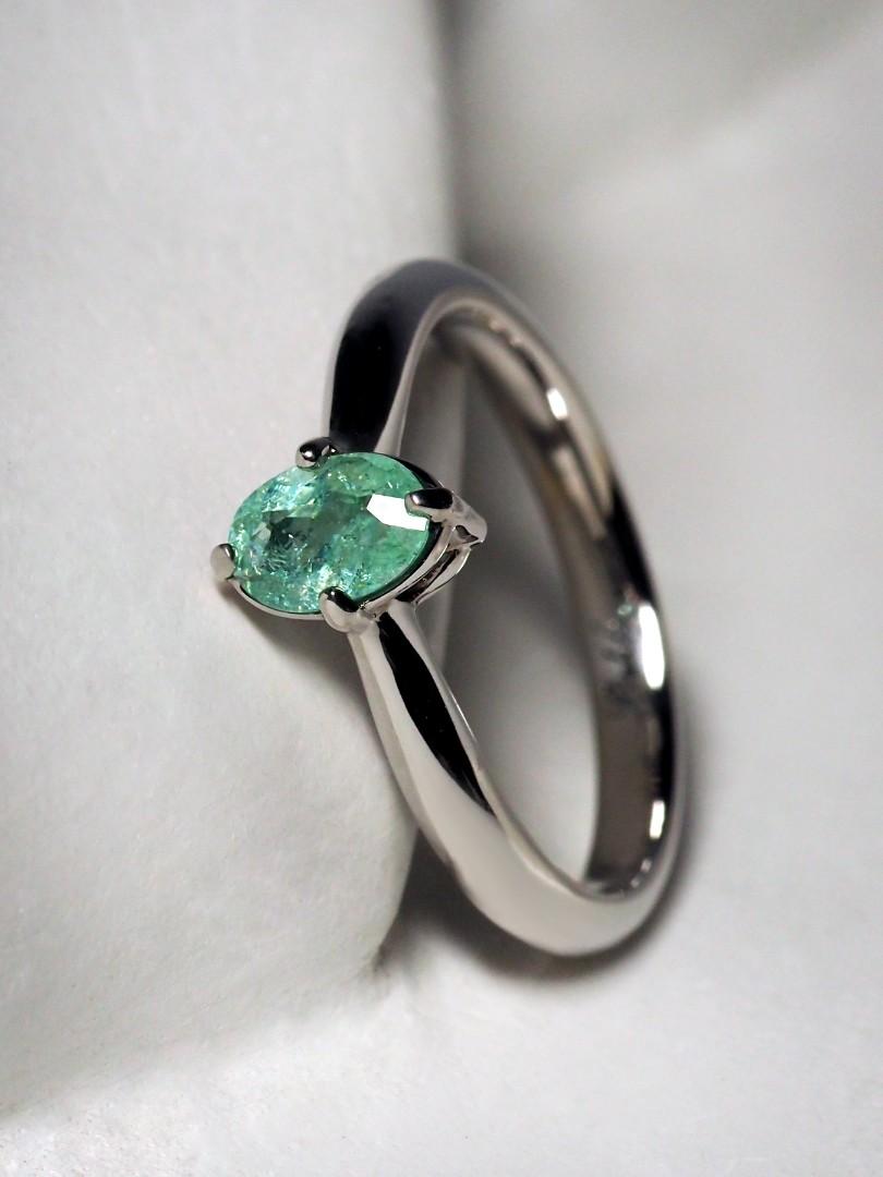 Anillo Paraiba Oro Turmalina Natural moderno Anillo de compromiso regalo persona especial en venta 3