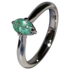 Paraiba Ring Gold Natural Tourmaline modern Engagement ring gift special person