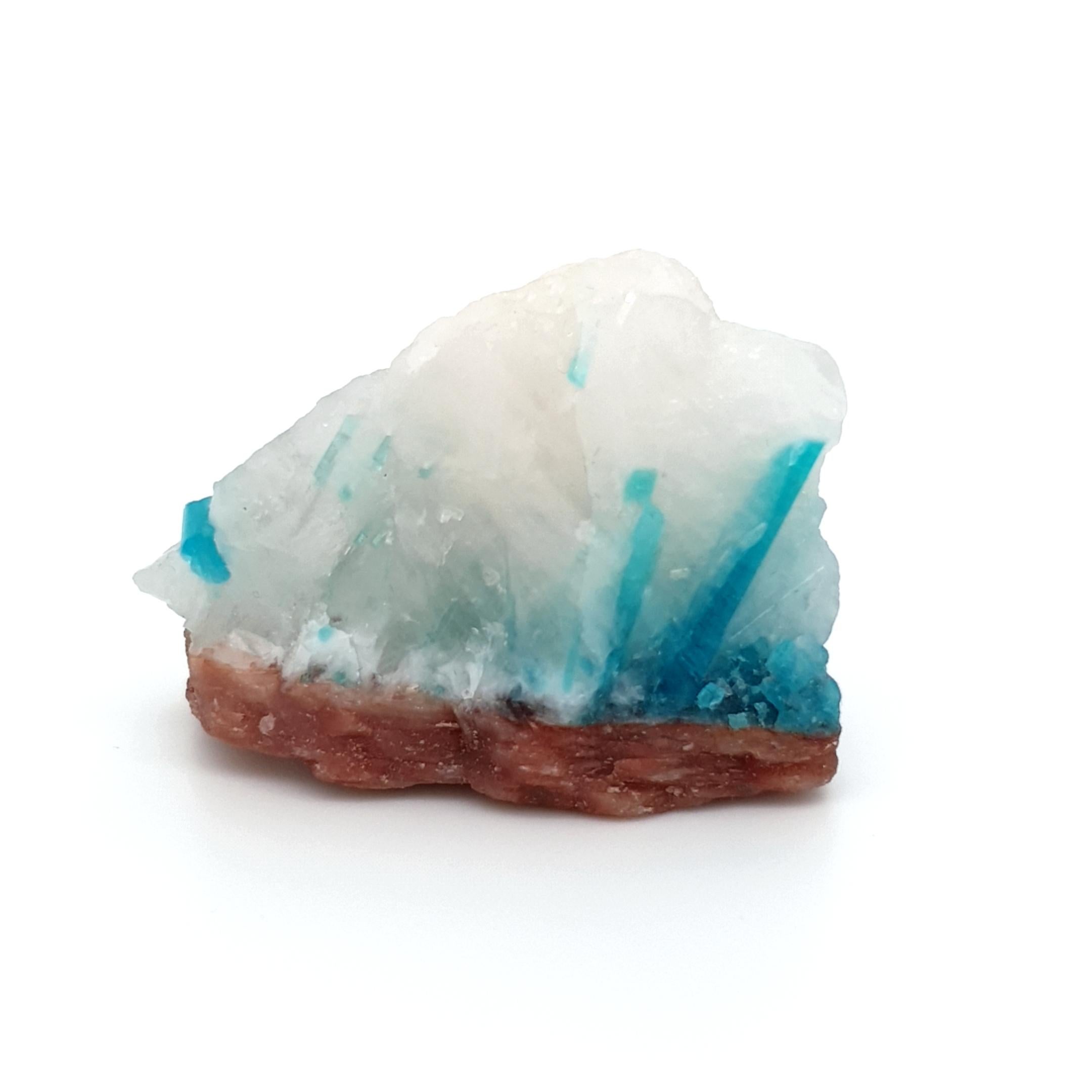 Uncut Paraiba Tourmaline Crystal in Matrix, Mineral Specimen