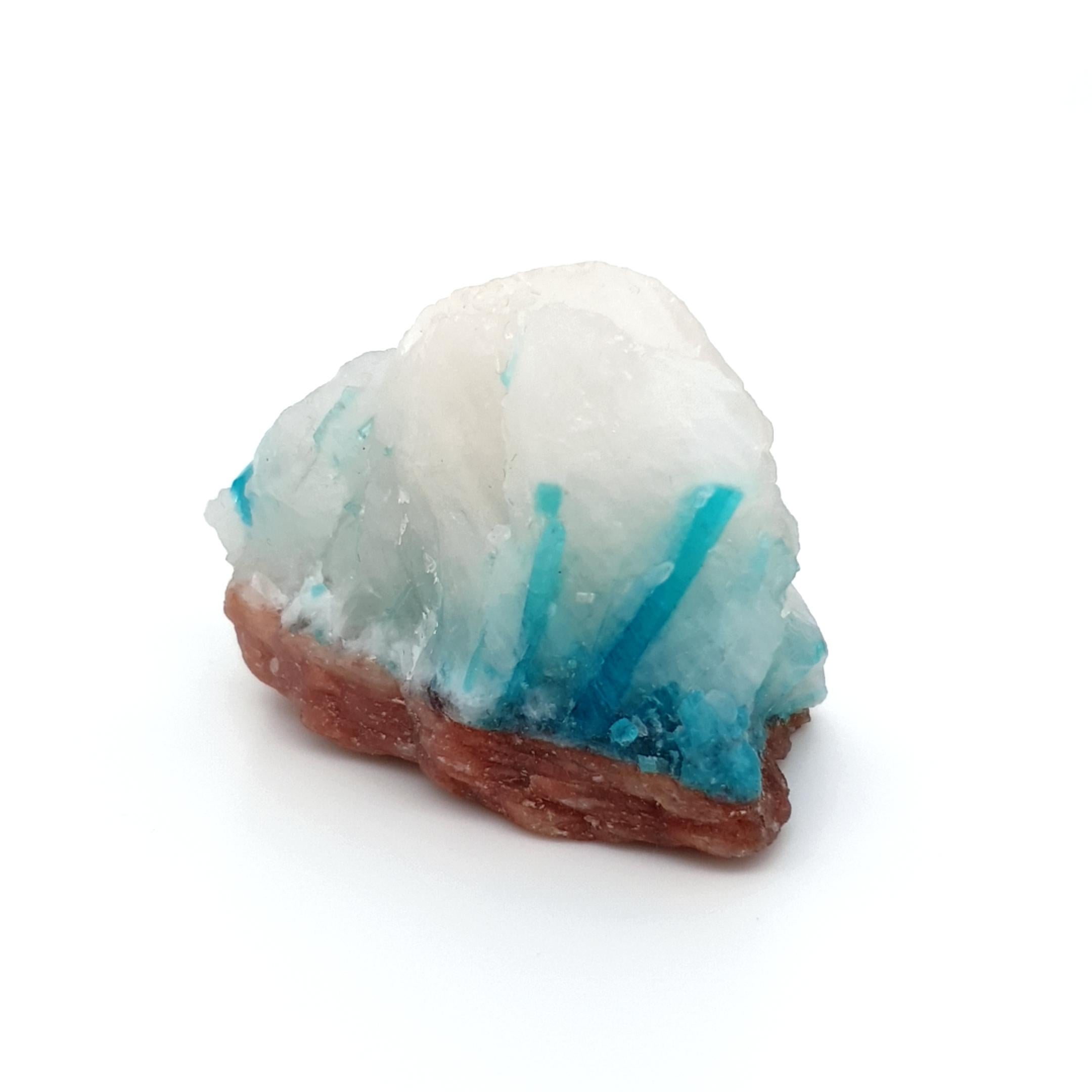 Paraiba Tourmaline Crystal in Matrix, Mineral Specimen In Excellent Condition In Kirschweiler, DE