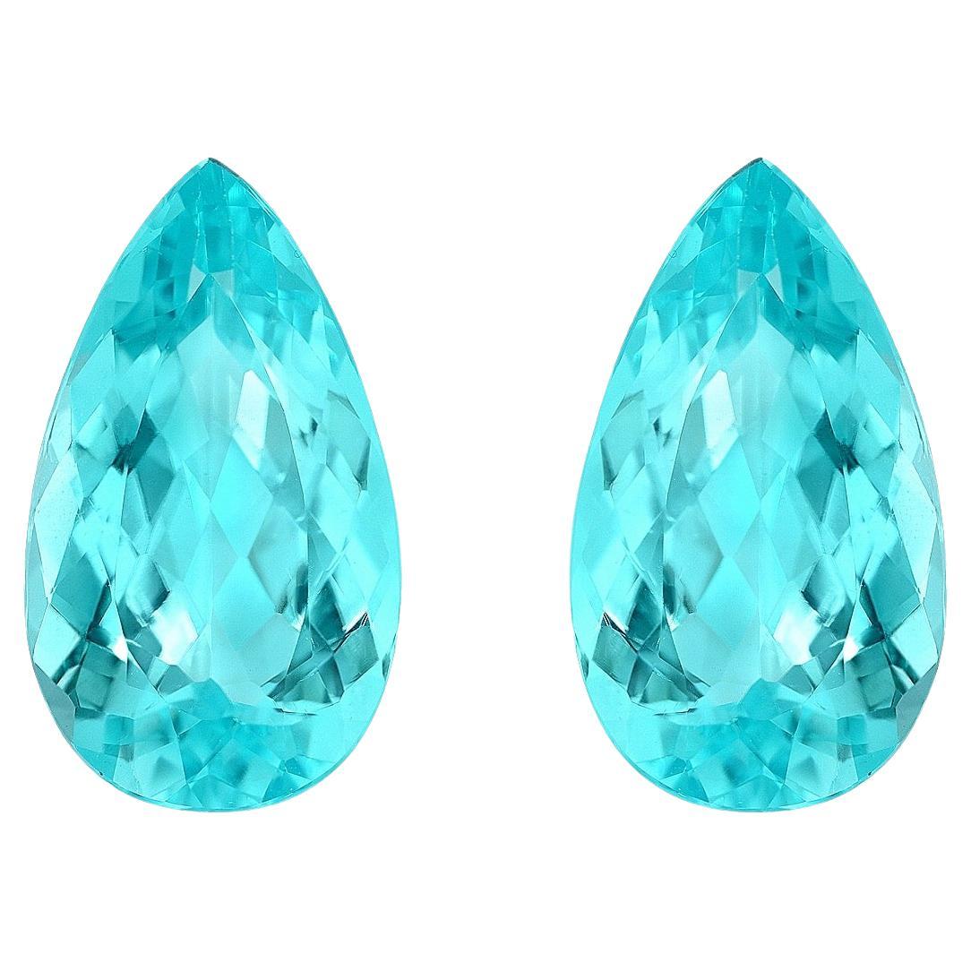 Paraiba Tourmaline Earrings 7 Carat Loose Gemstones
