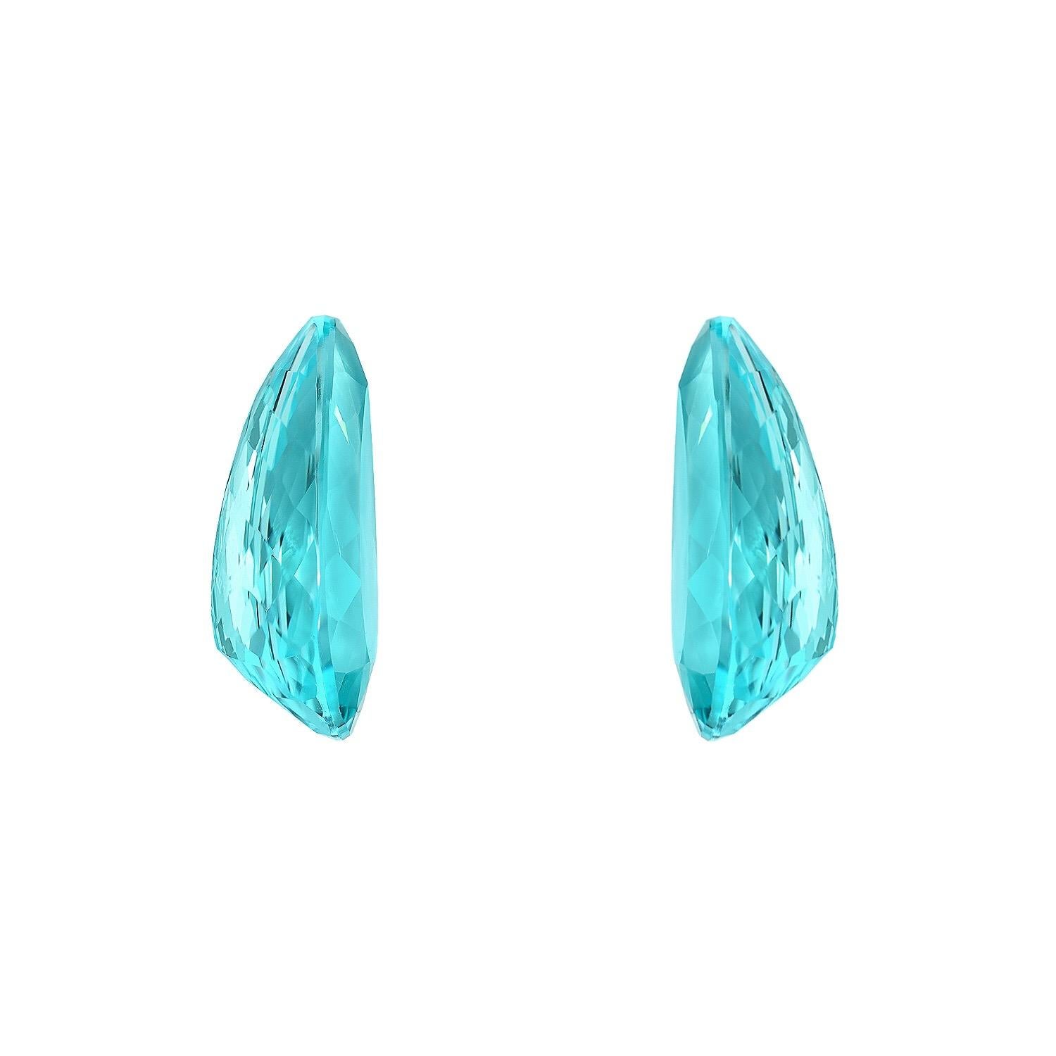 blue green tourmaline earrings
