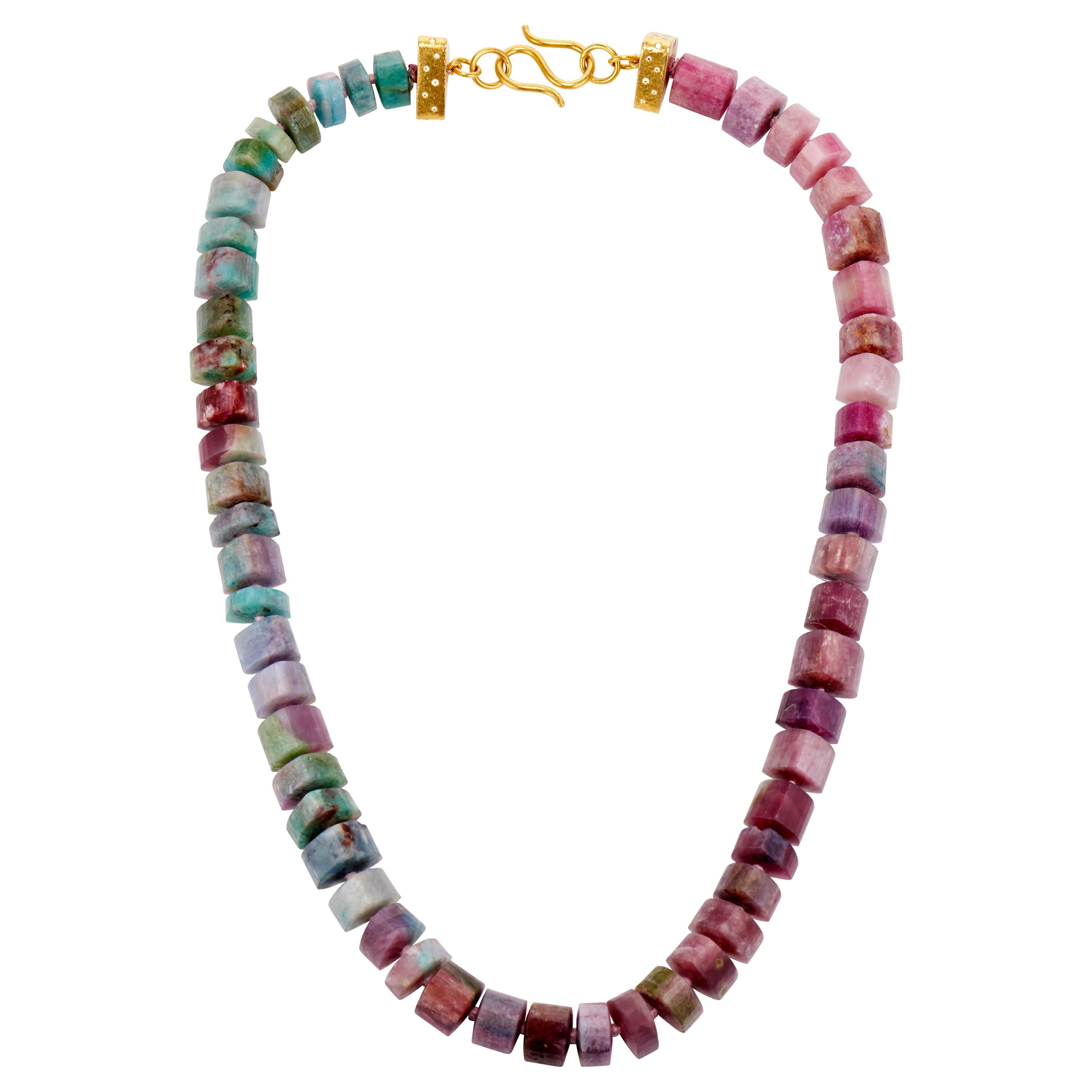 Multicolored beaded necklace