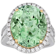 Paraiba Tourmaline Ring, 11.41 Carat